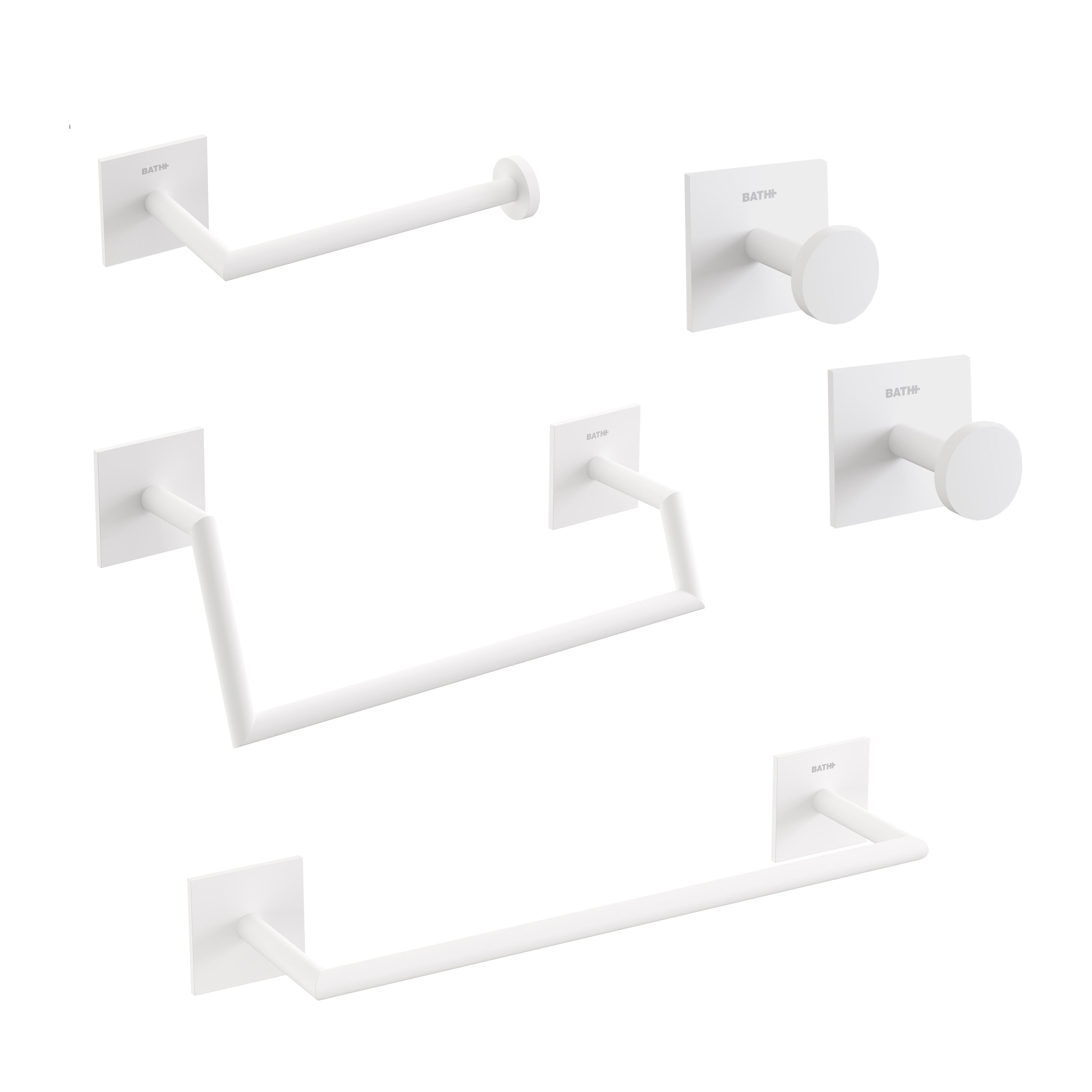 Set accesorios baño link blanco