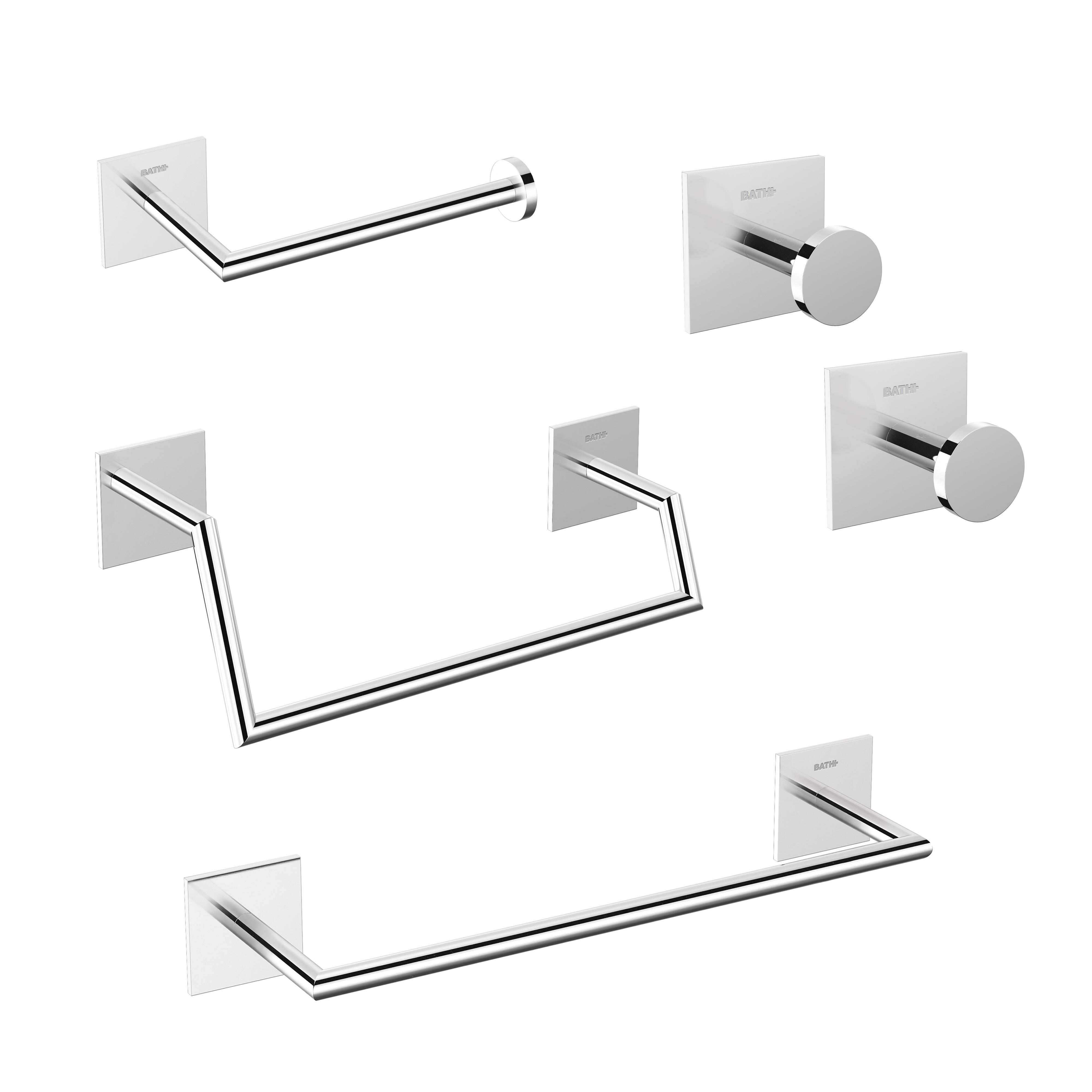 Set accesorios baño link cromado