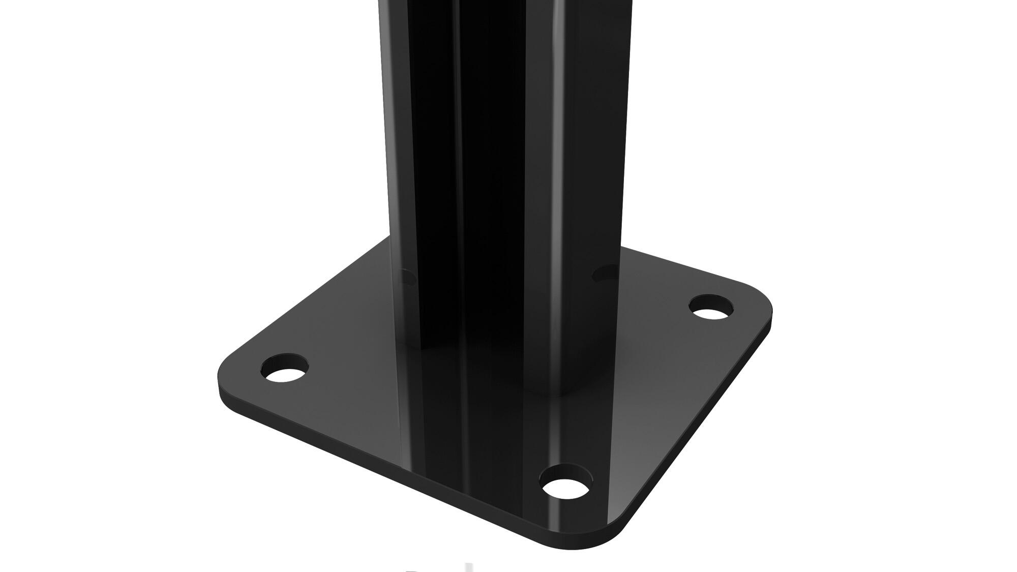 Base de poste para  de acero para poste de 6 x 4 cm - 4