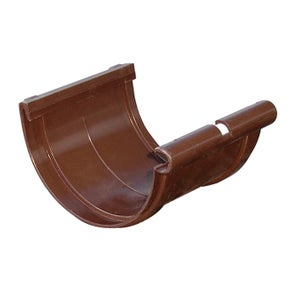 Curva 45° Per Pluviali INEFA - In PVC DN 75, Marrone Scuro, Per Grondaie, Facile Montaggio A Innesto, Made In Germany - Foto 2