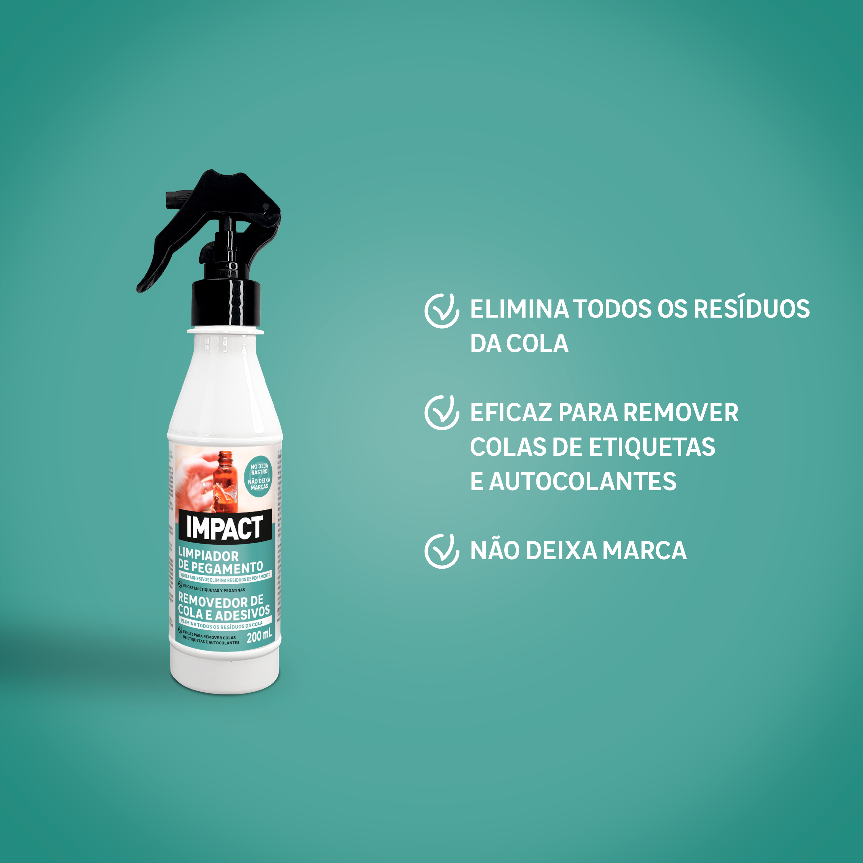 Removedor de cola e adesivos 200 ml Impact - 4