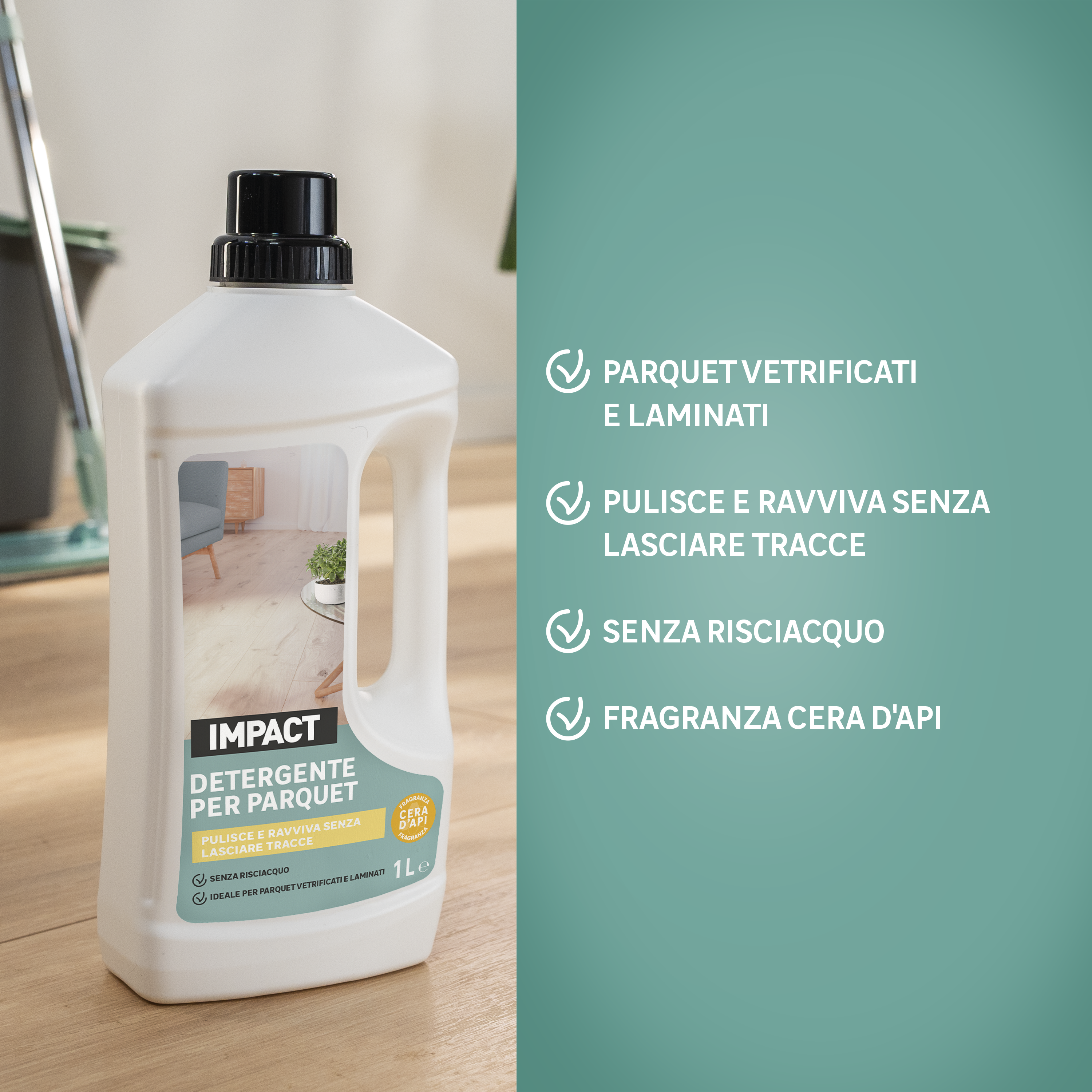 Detergente IMPACT Parquet liquido 1 L - 3