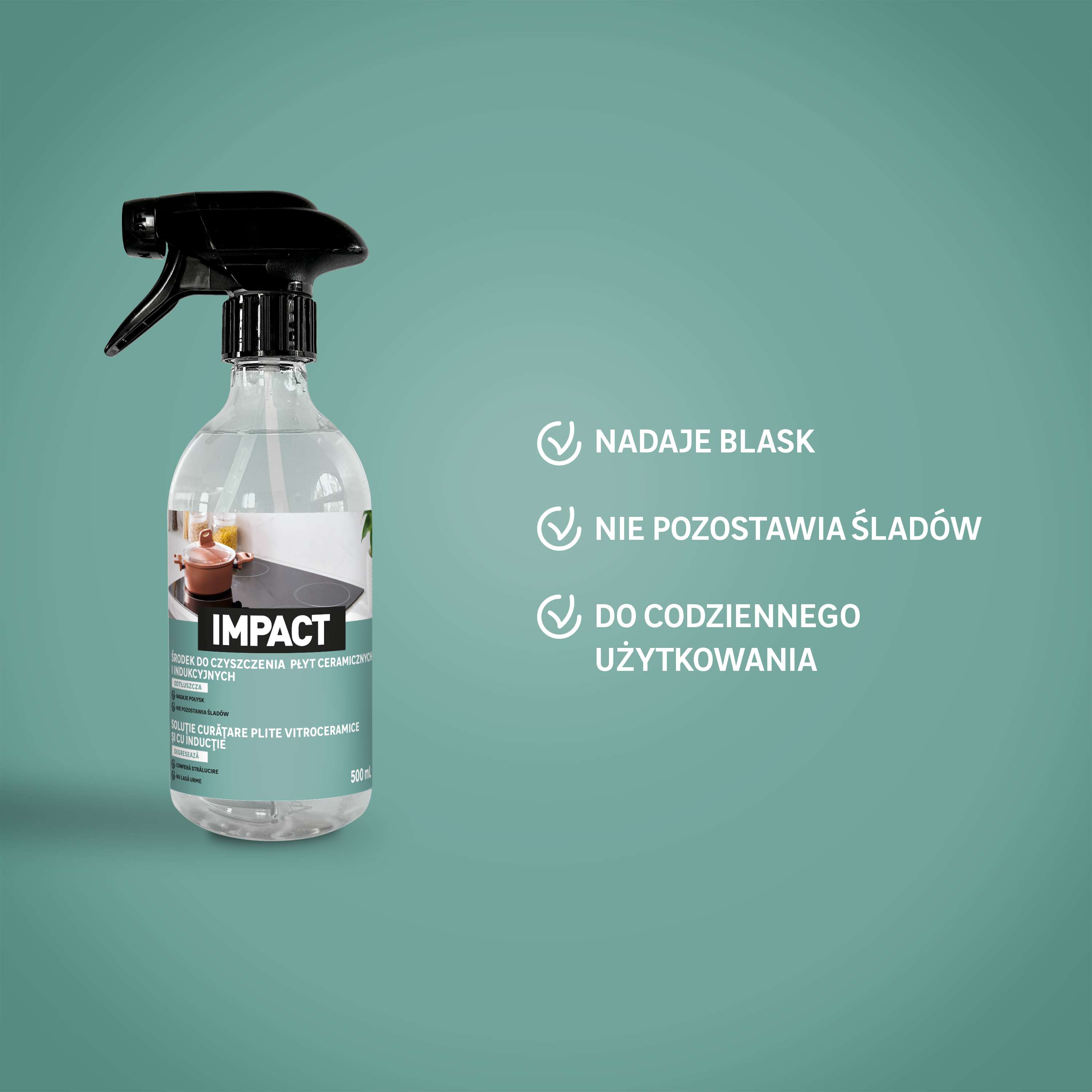Środek do czyszczenia kuchni indukcyjnej 500 ml Impact - 2