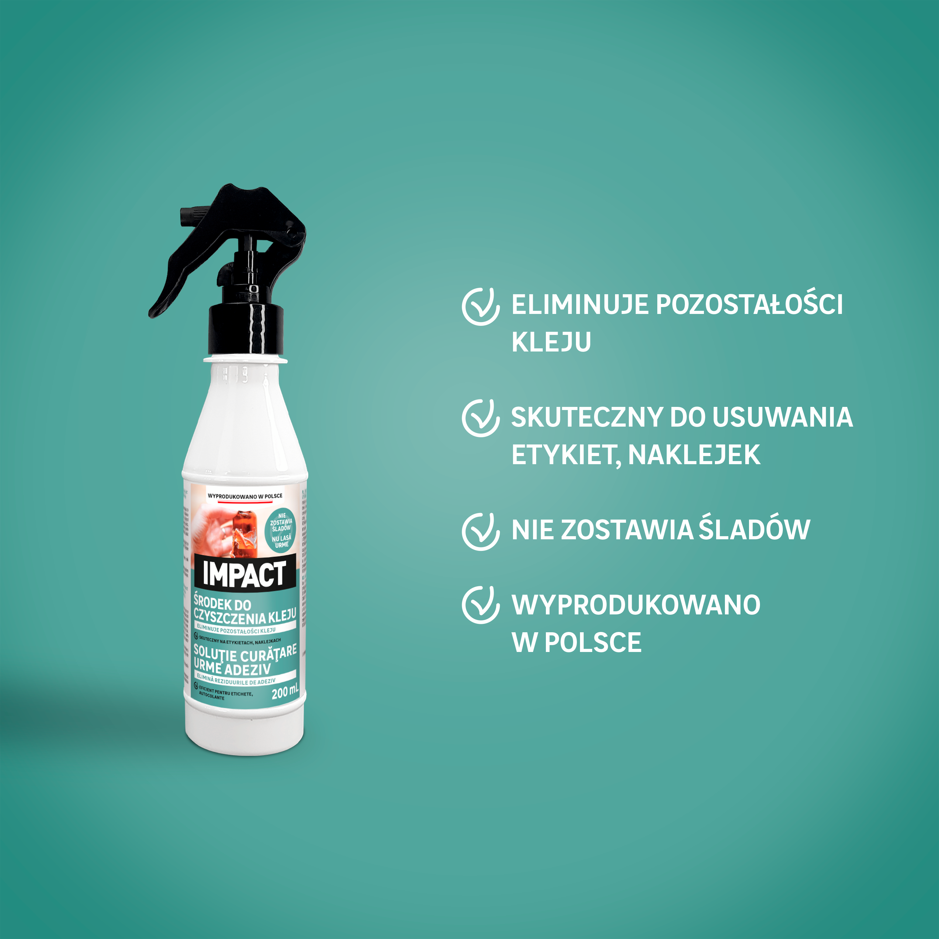 Środek do czyszczenia pozostałości po kleju 200 ml Impact - 4