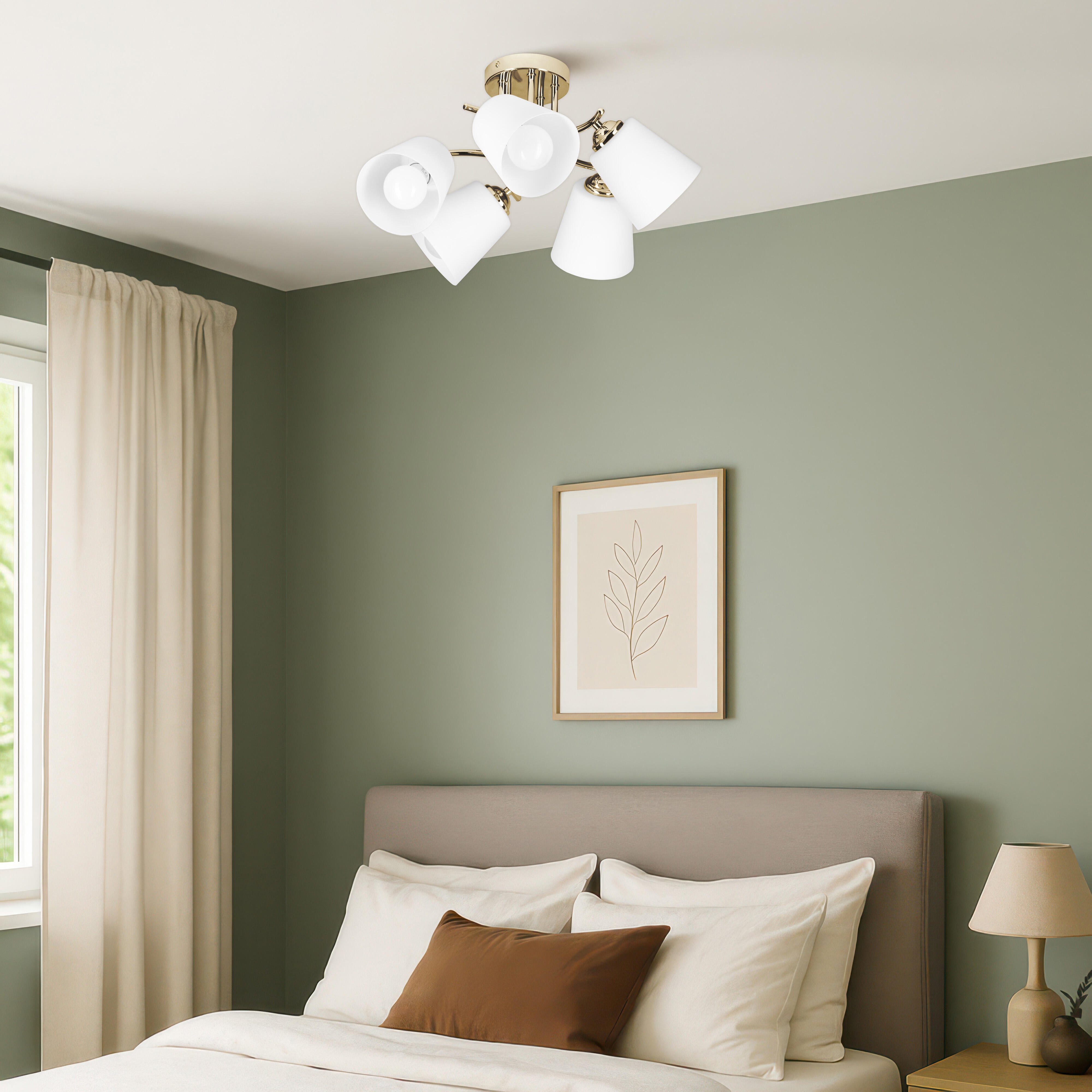 Lampa wisząca Emily złota 5 x E27 Action - 5