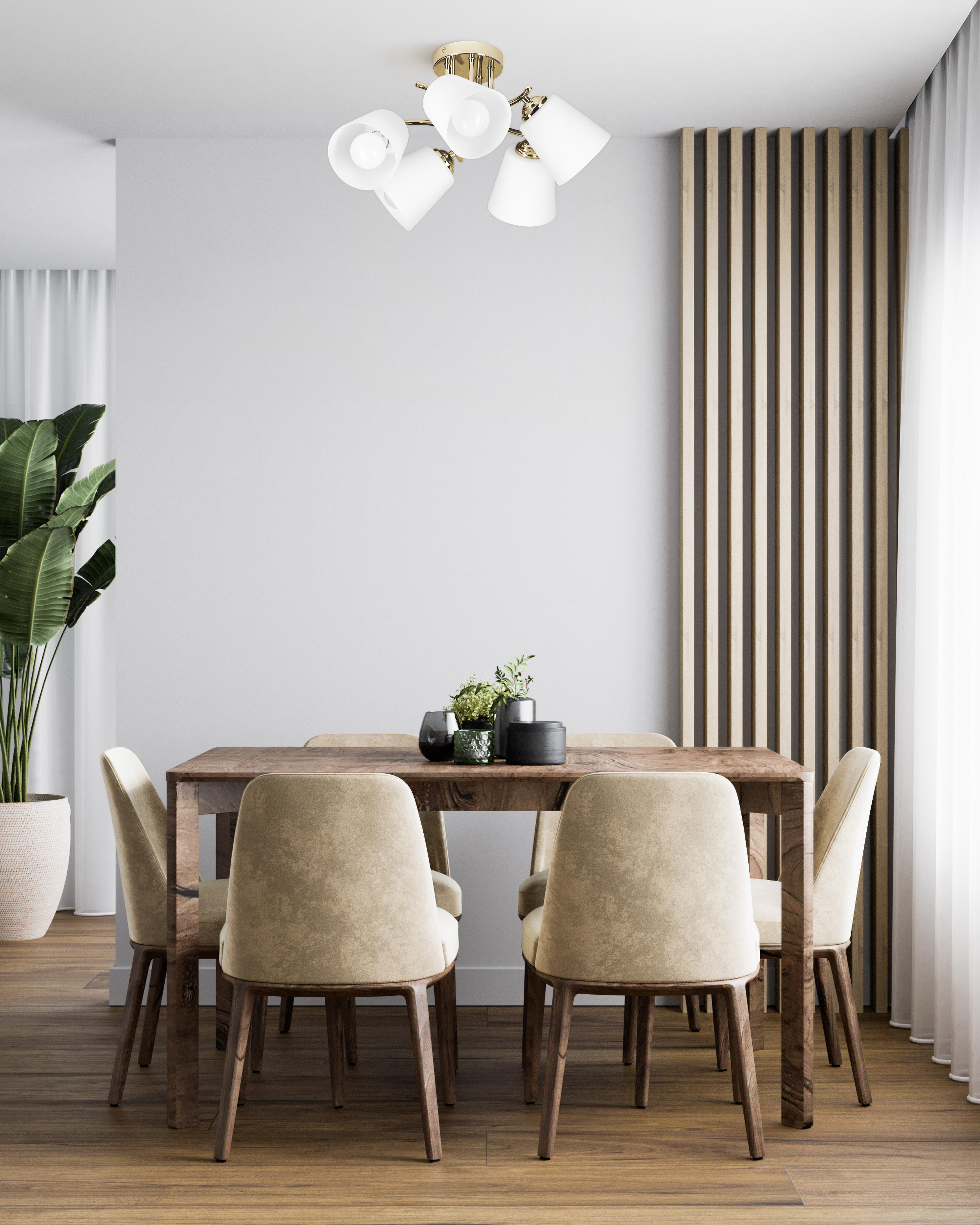 Lampa wisząca Emily złota 5 x E27 Action - 4