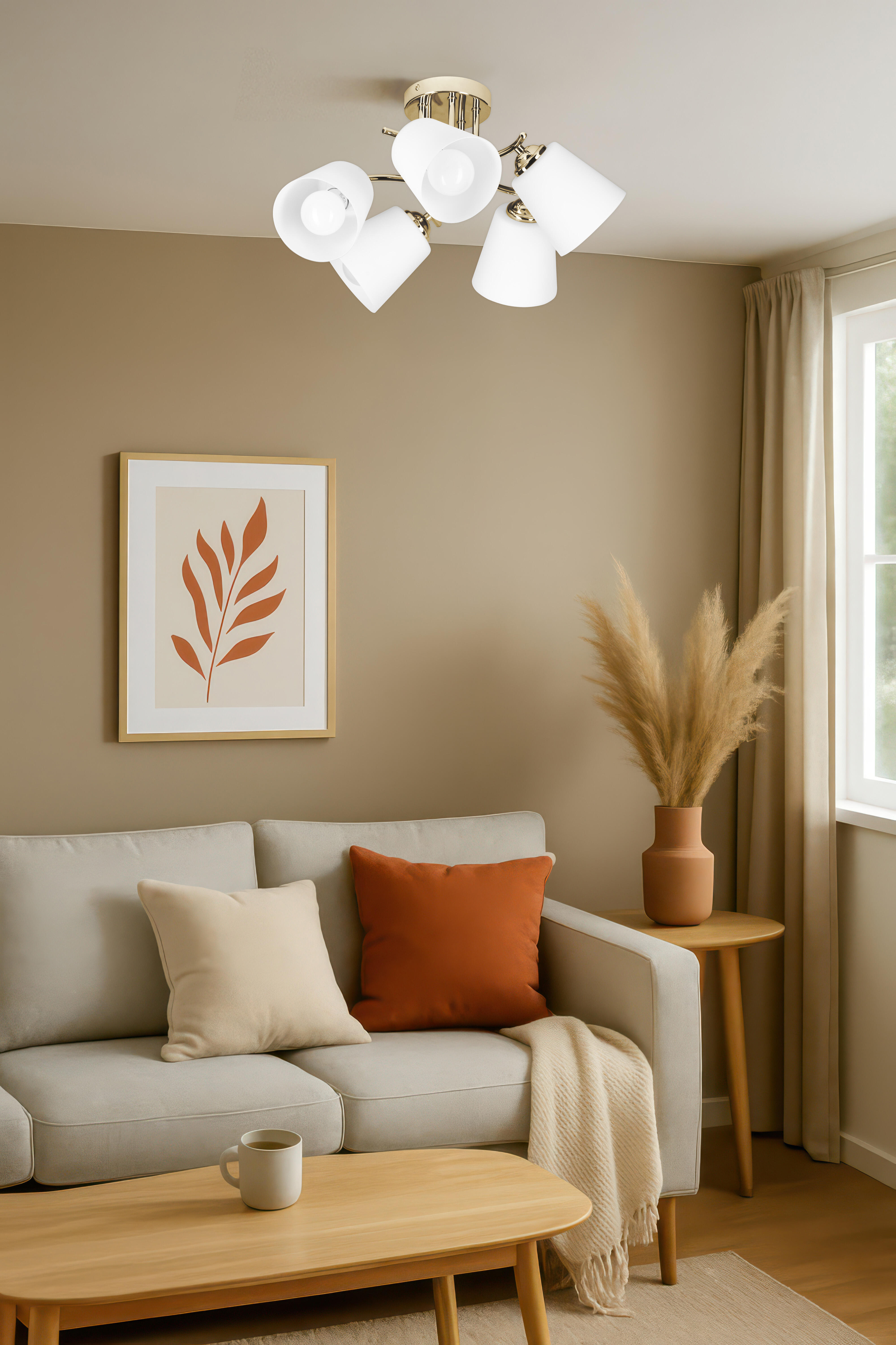 Lampa wisząca Emily złota 5 x E27 Action - 3