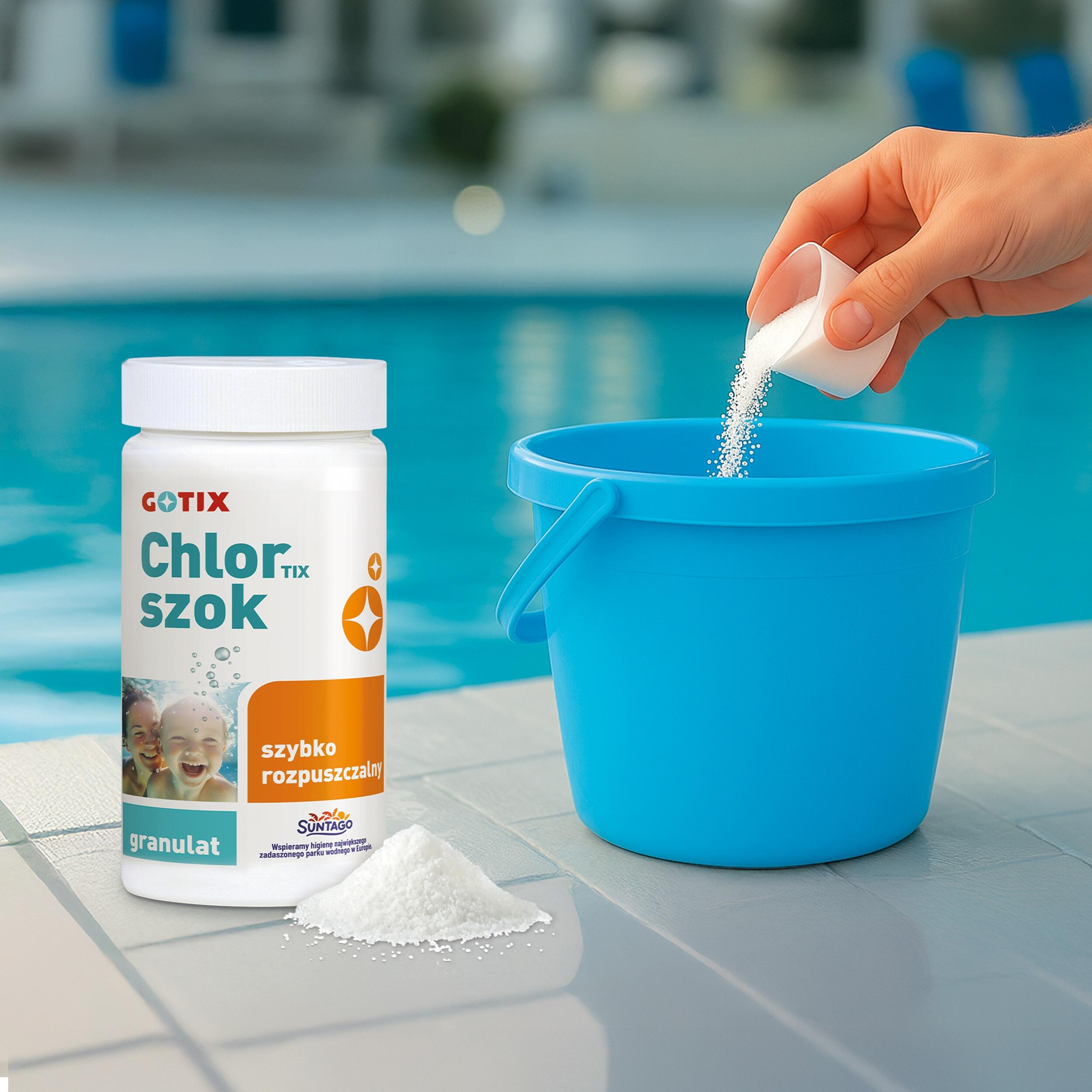 Chlor szok w granulacie do basenu 1kg Chlotrix Gotix - 2