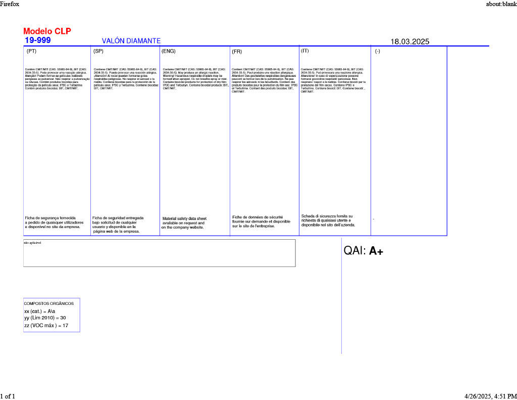 Pintura de interior Diamante Valon VALENTINE color blanco mate profundo 15L para paredes y techos - 3