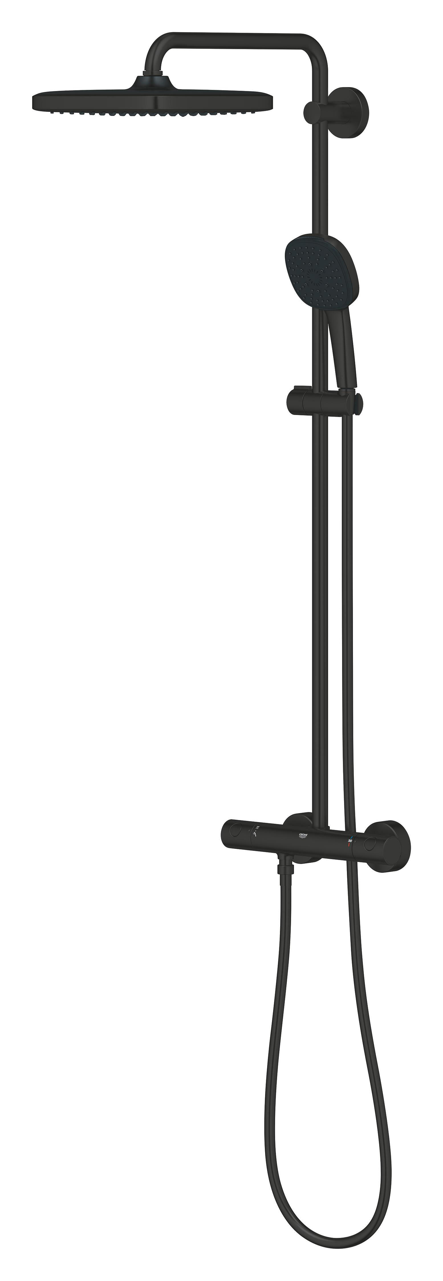 Conjunto de duche com torneira preto Grohe Comfort Clova 250 - 6