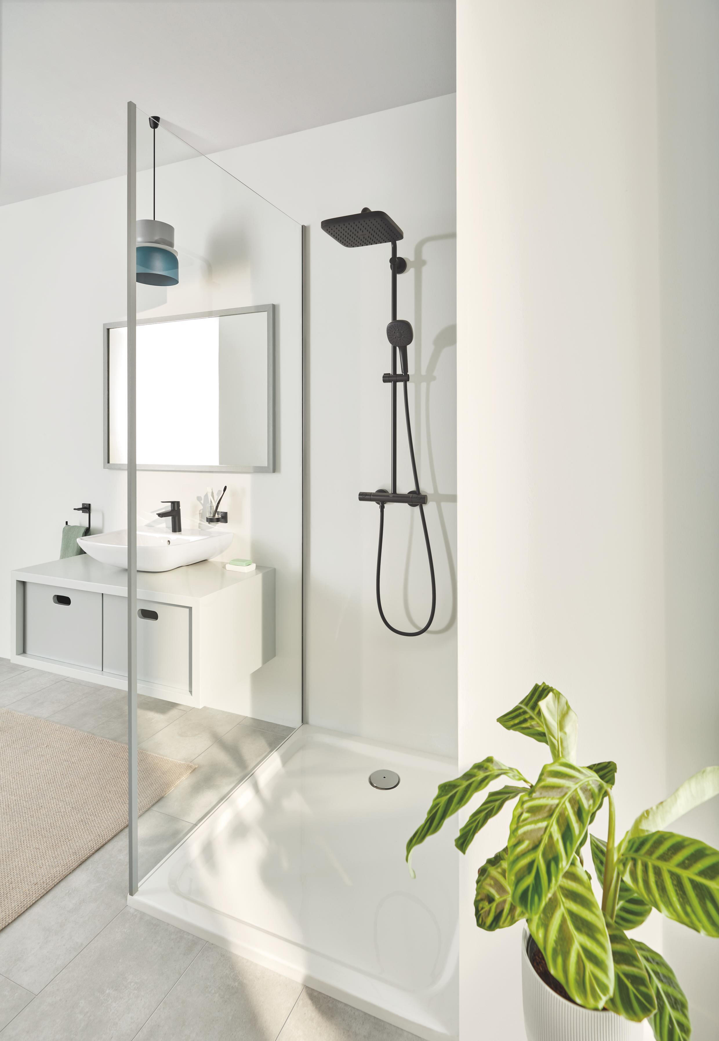 Conjunto de duche com torneira preto Grohe Comfort Clova 250 - 3