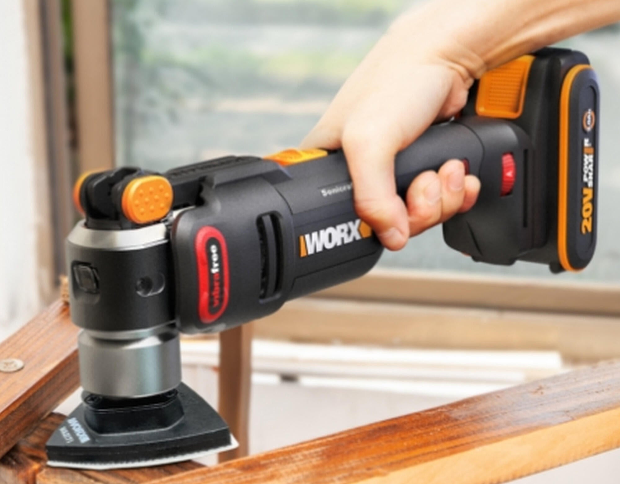 Multiherramienta eléctrica sin cable WORX de 2 ah - 8