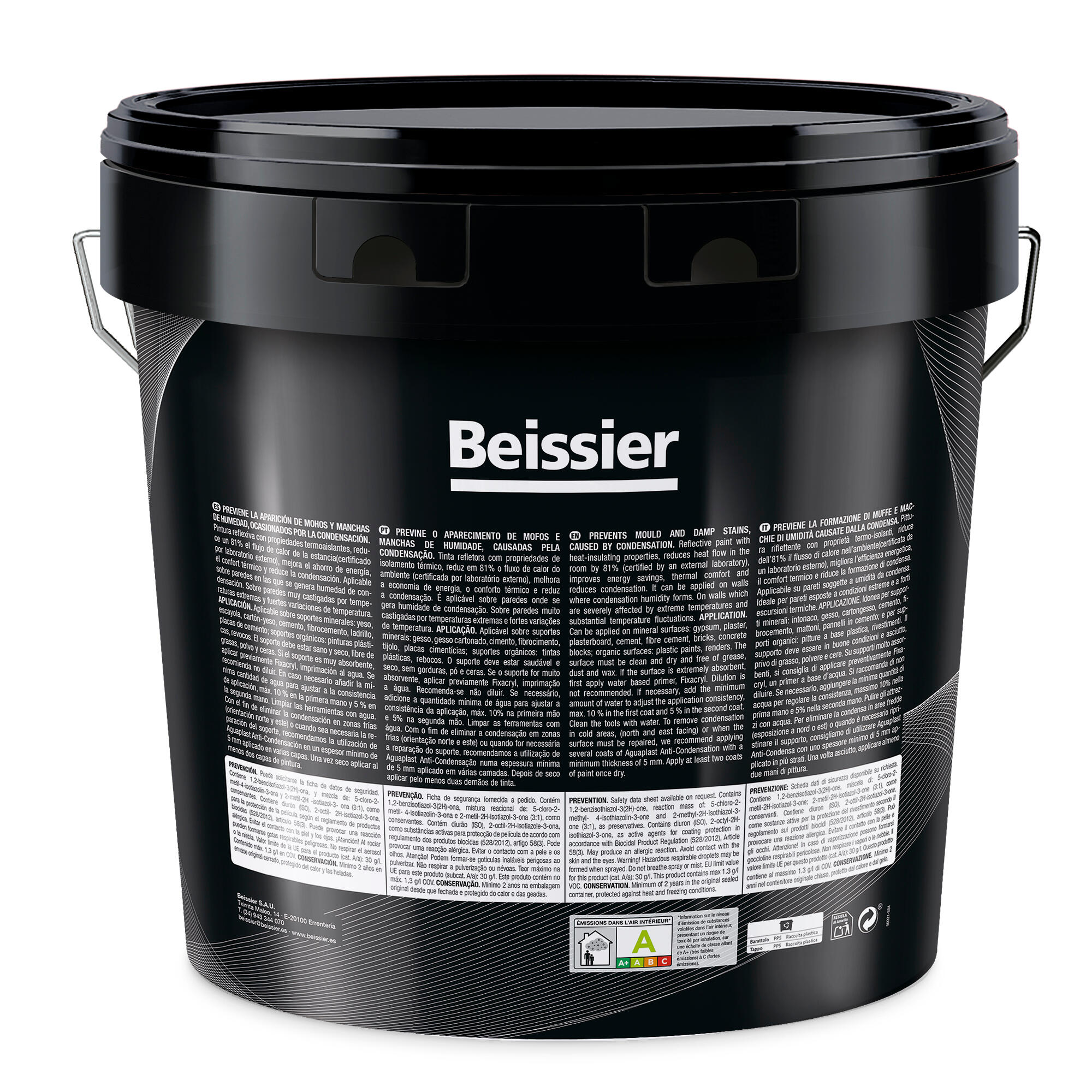 Pintura de interior Lisomat BEISSIER color blanco mate profundo 15L para paredes y techos - 7