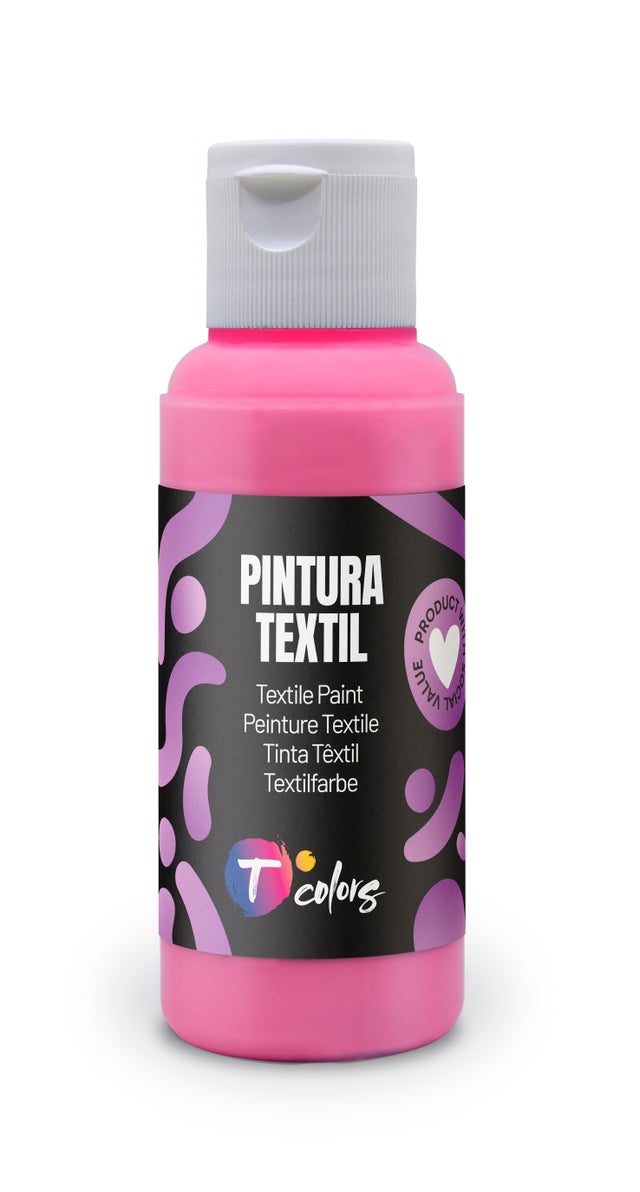 Pintura textil TCOLORS 80ml rosa