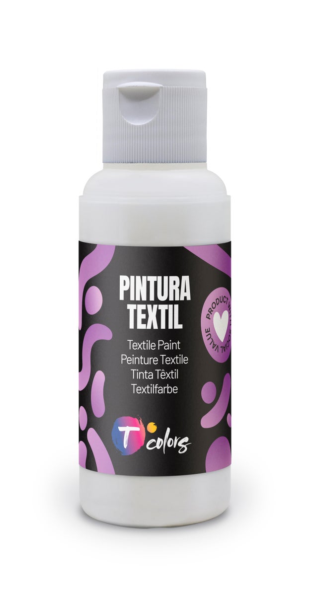 Pintura textil TCOLORS 80ml blanco