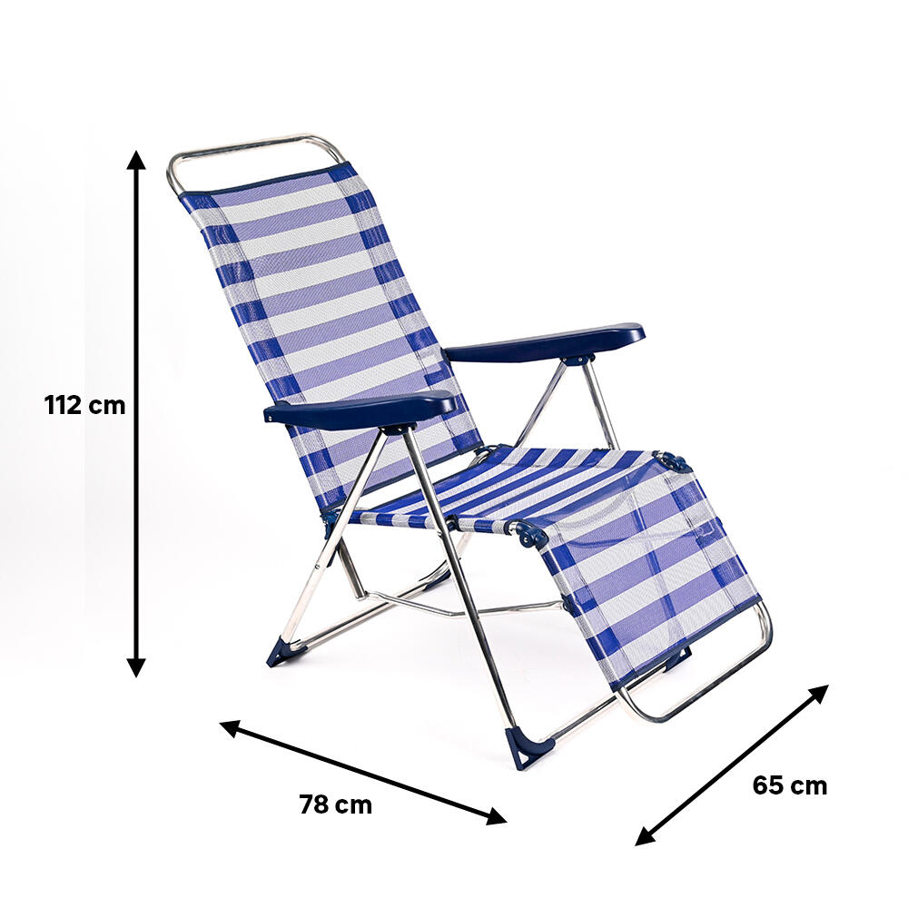 Sillón de exterior de aluminio 112x65x78 cm - 2