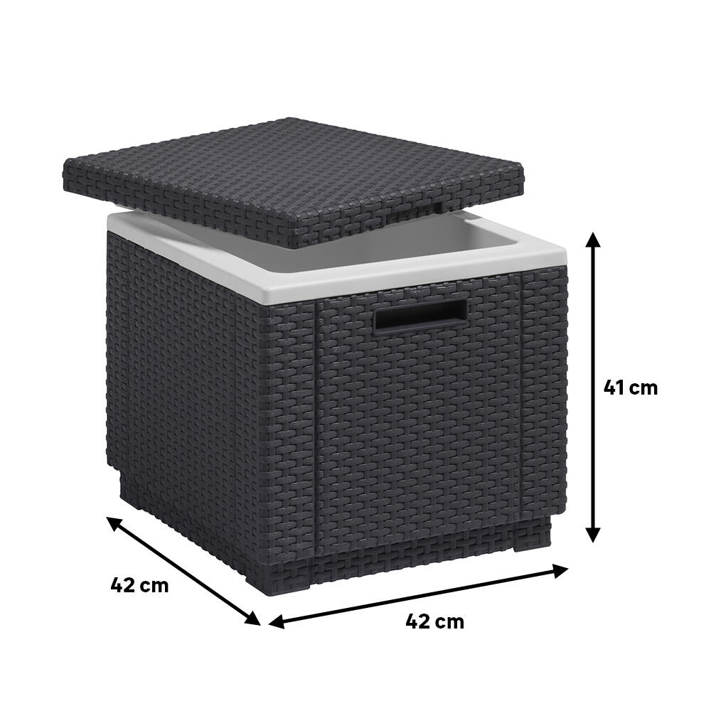 Mesa de apoio geleira ICE CUBE ANTRACITE - 3