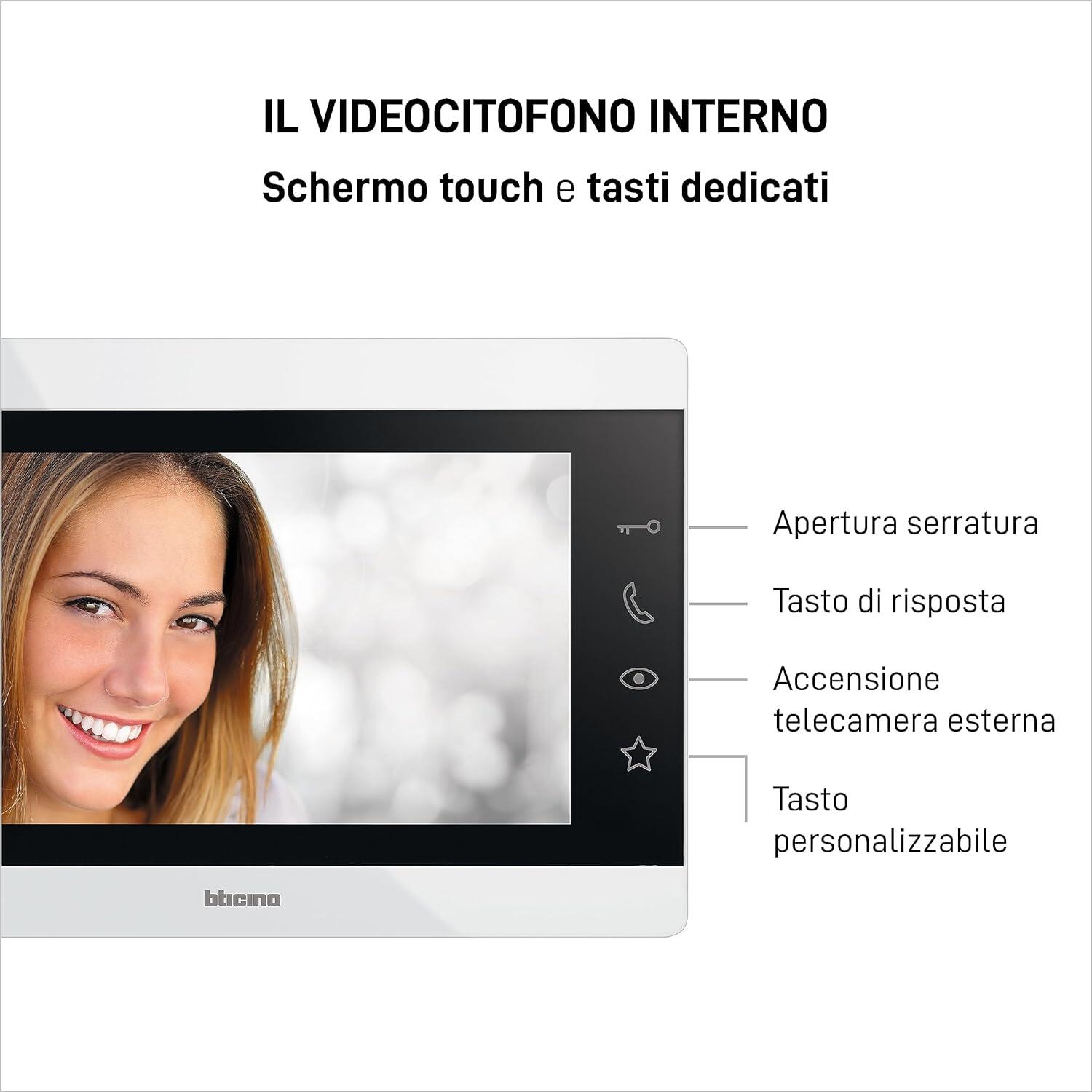 Videocitofono con filo BTICINO 317914 2 fili TFT 7