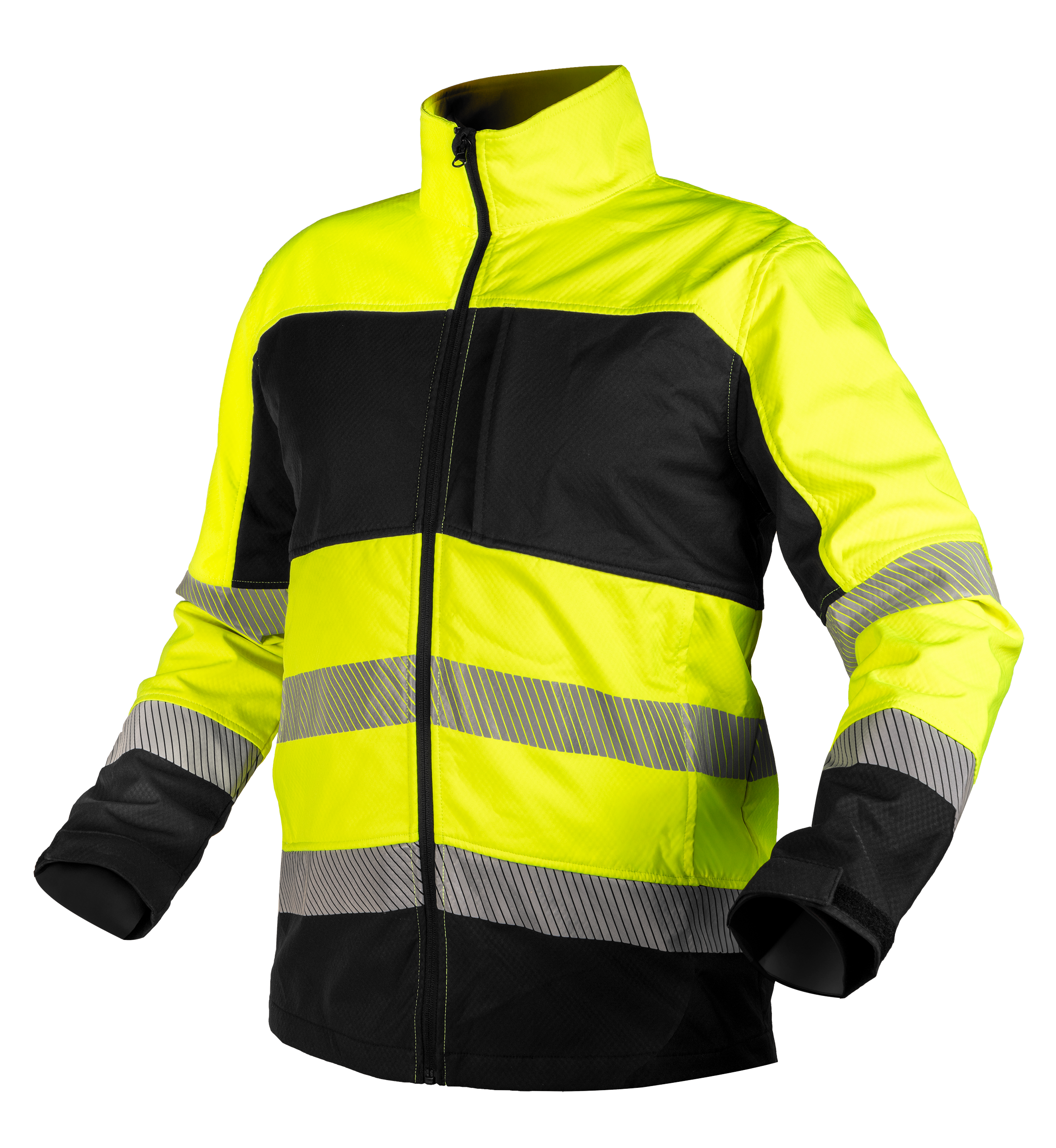 Kurtka robocza ostrzegawcza softshell żółto-czarna rozmiar M NEO TOOLS