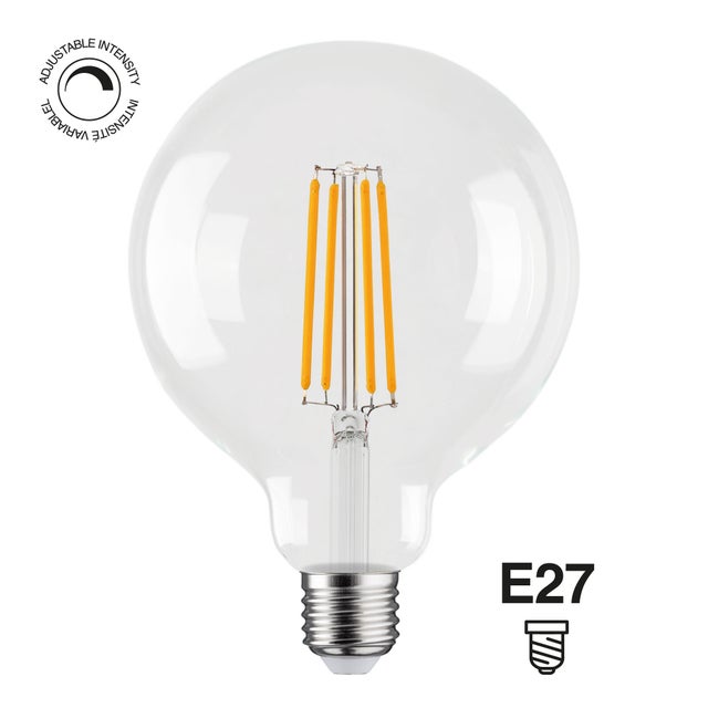 Bombilla decorativa LED E27 forma globo 1500 lúmenes 12W color de la luz blanco cálido 2700K clase energética E