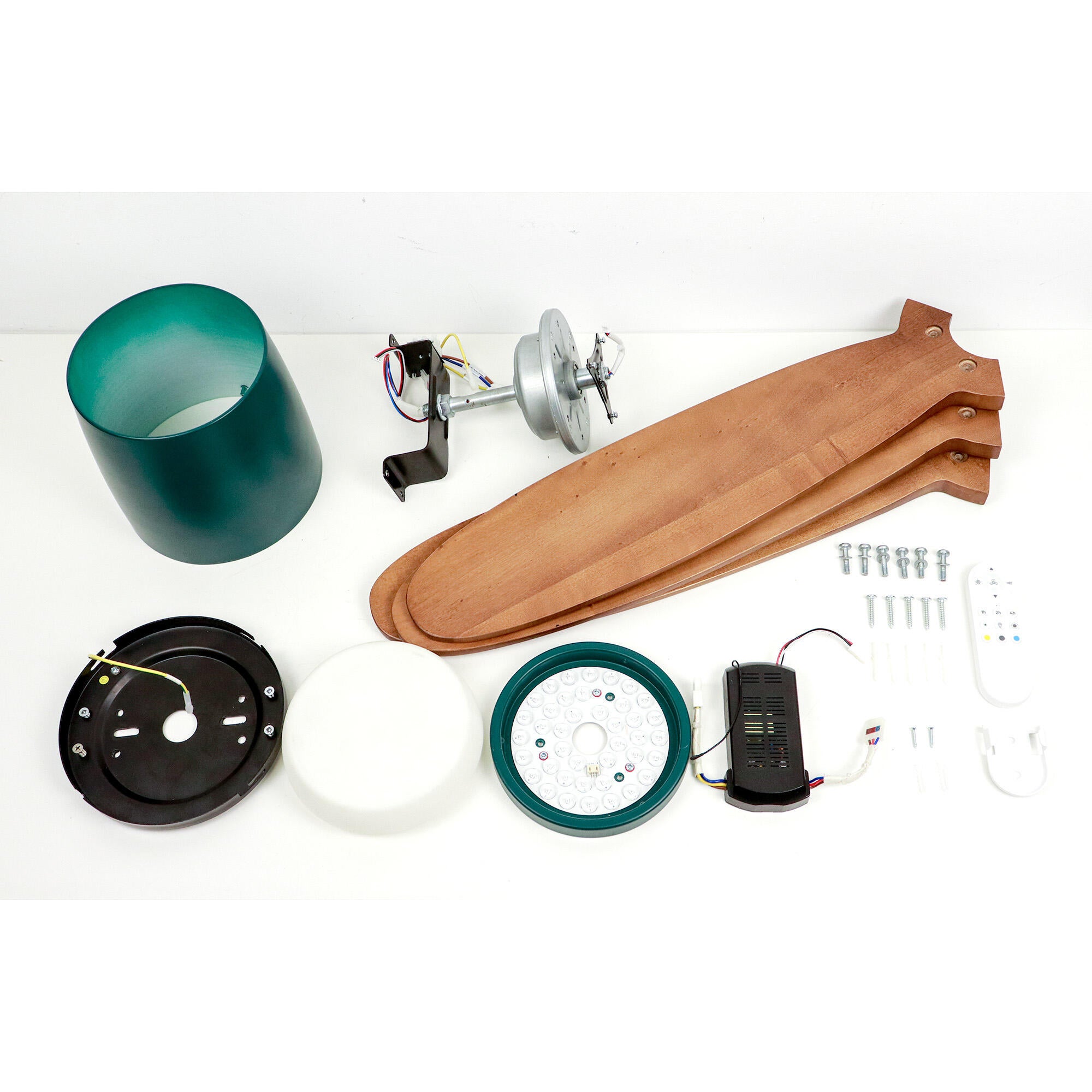 Ventilador de techo con luz silencioso DC Arte Confort Phoebe S Verde Fsc verde 92.8 cm - 3