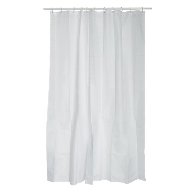 CORTINA DE BAÑO POLIESTER RIDEAU 120X200CM BLANCA