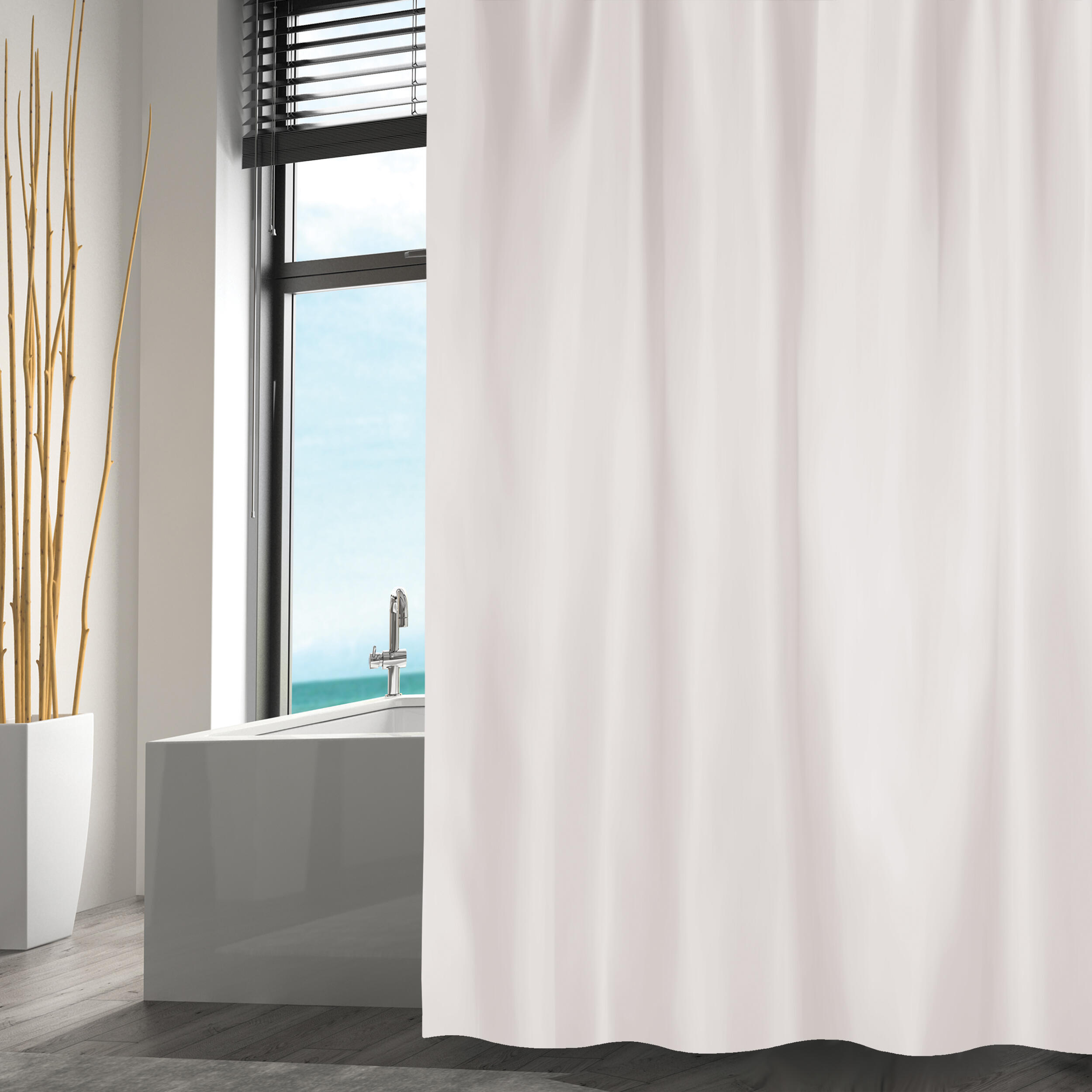 CORTINA DE BAÑO POLIESTER RIDEAU 180X200CM  - 4