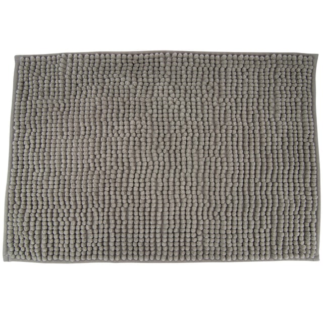 ALFOMBRA DE BAÑO CHENILLE 45X75CM GRIS