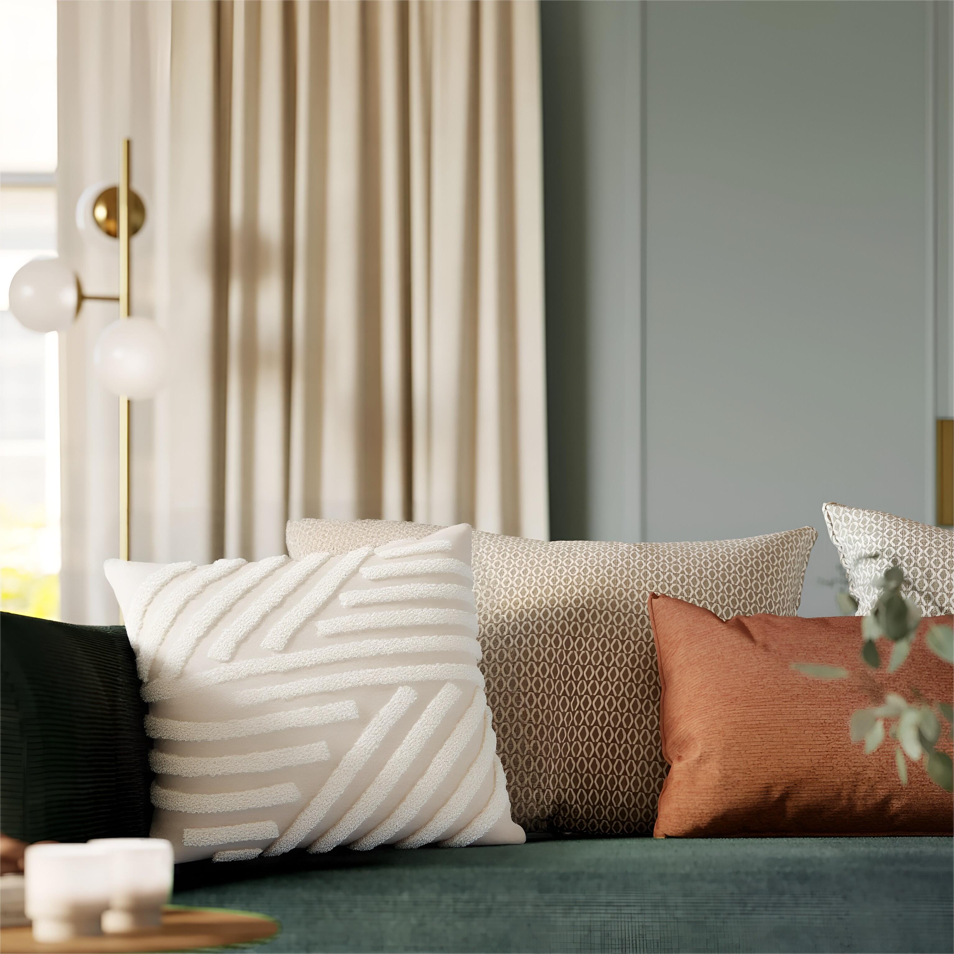 Almofada decorativa Maike 45x45cm branca - 3