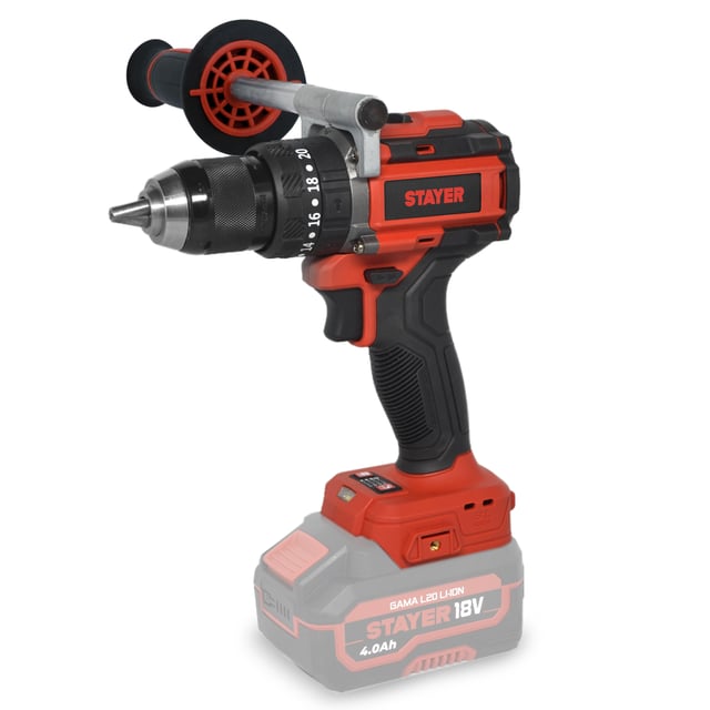 TALADRO PERCUTOR BATERÍA STAYER PBL 100 P L20 18V BRUSHLESS