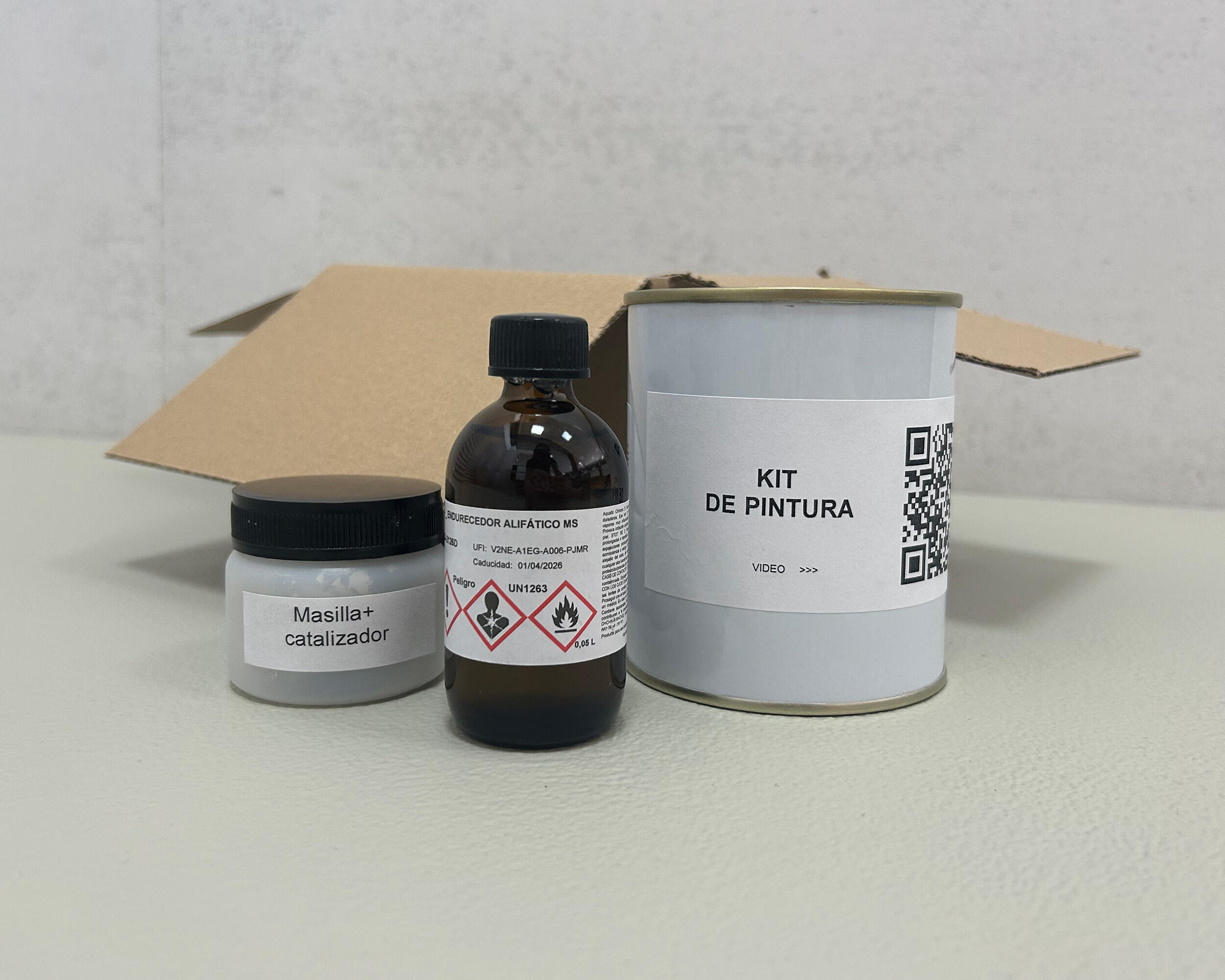 Kit reparación plato de ducha 200 ml gris oscuro
