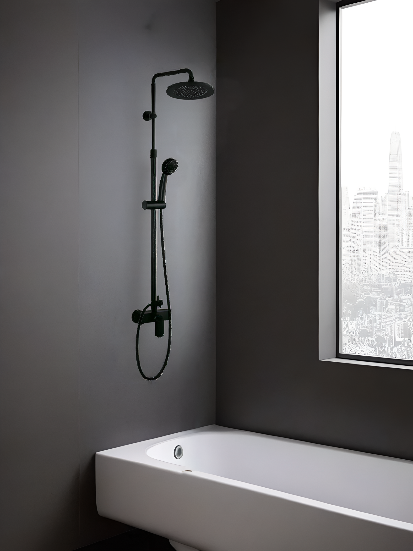 Columna de ducha monomando NHIL negro - 3