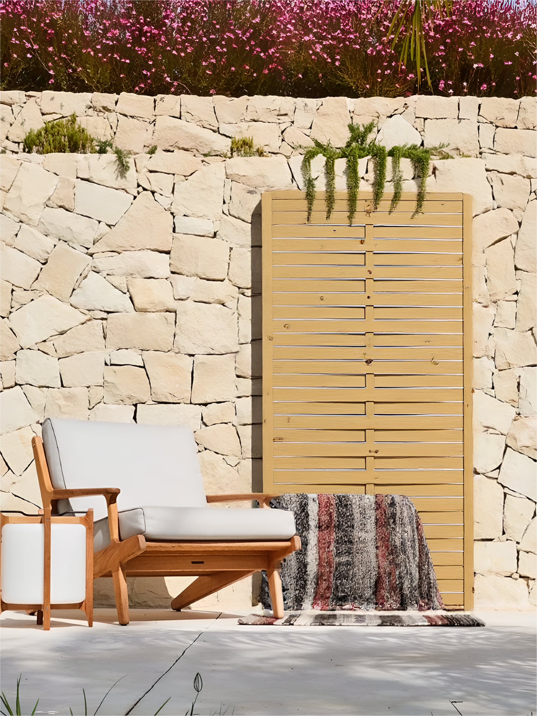 Painel de madeira maciça 90x1,8x180 cm Forest Style - 4