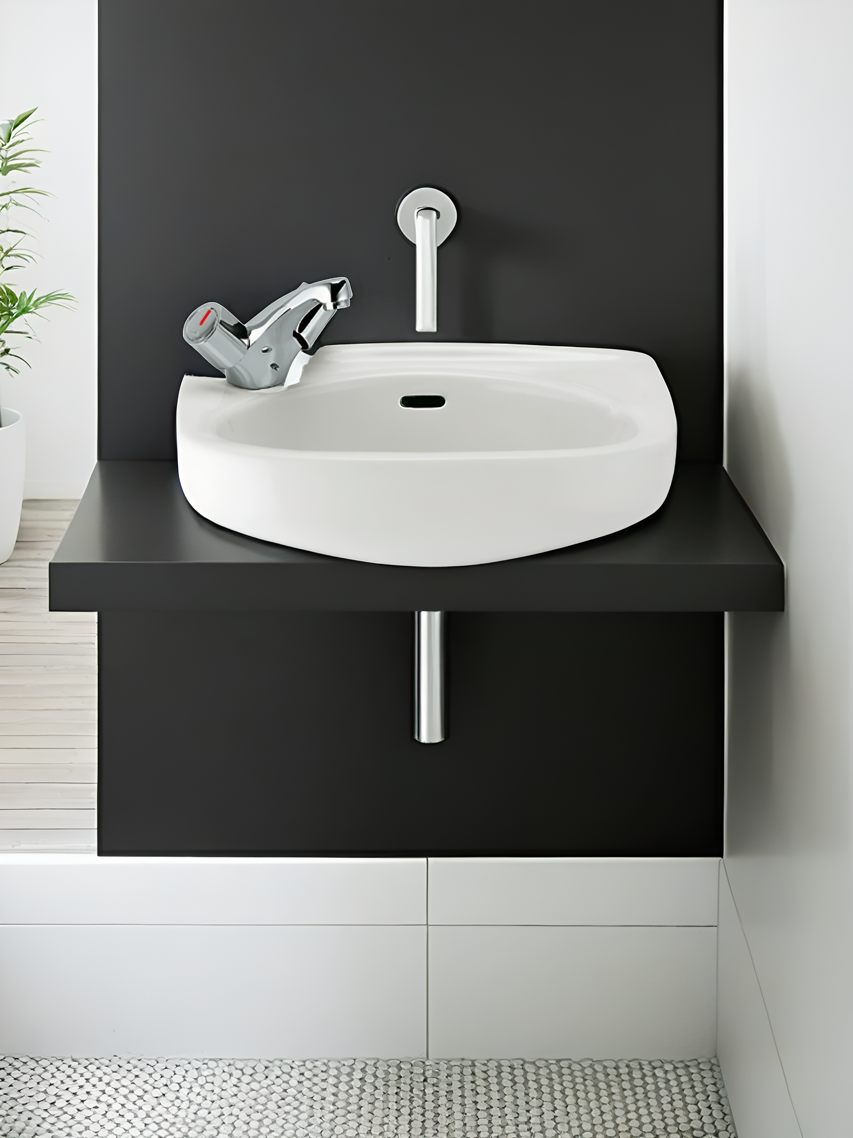 Lava-mãos ARES 44X31CM BRANCO - 2