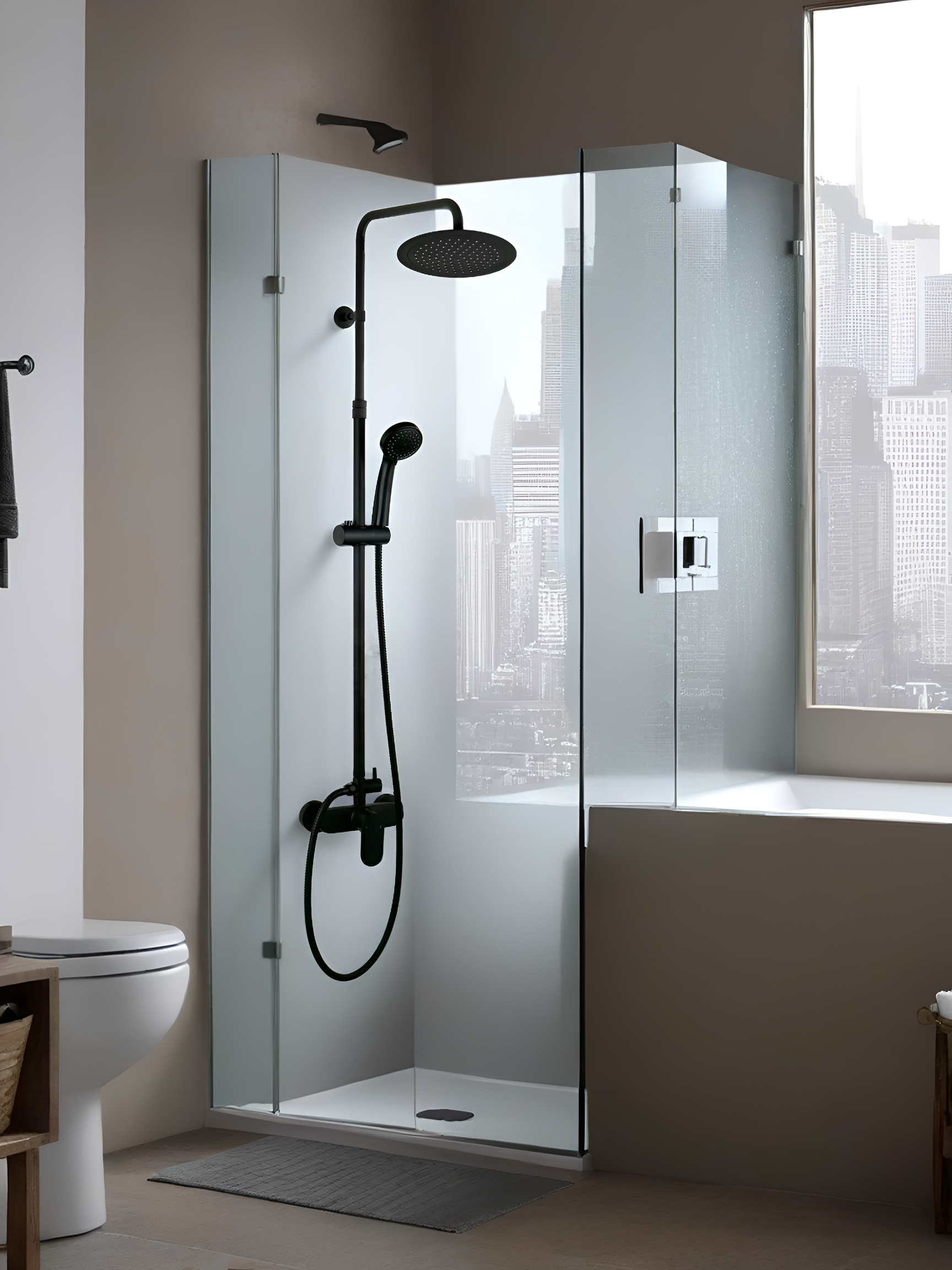 Columna de ducha monomando NHIL negro - 2