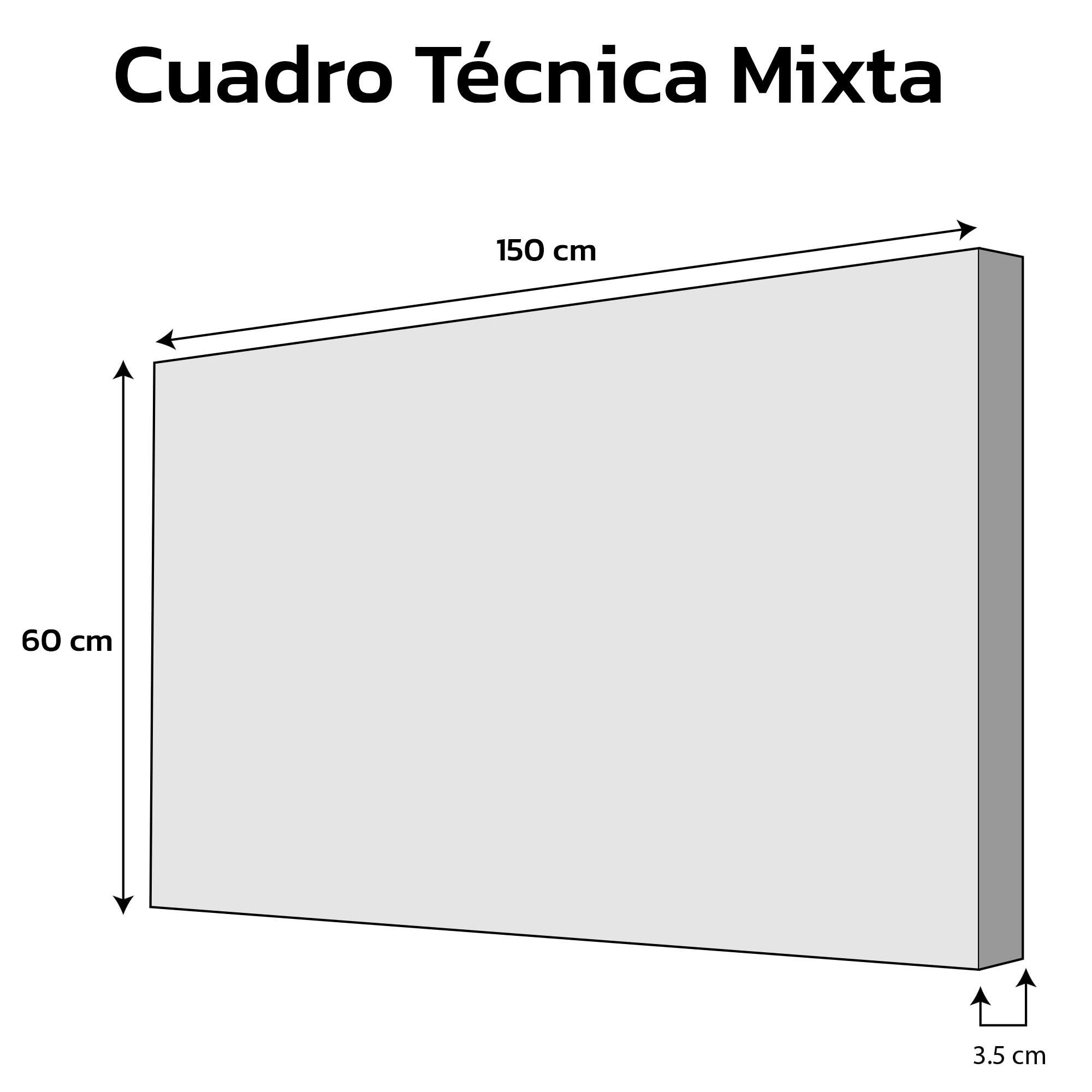 Cuadro decorativo Capella 60x150 cm - 3