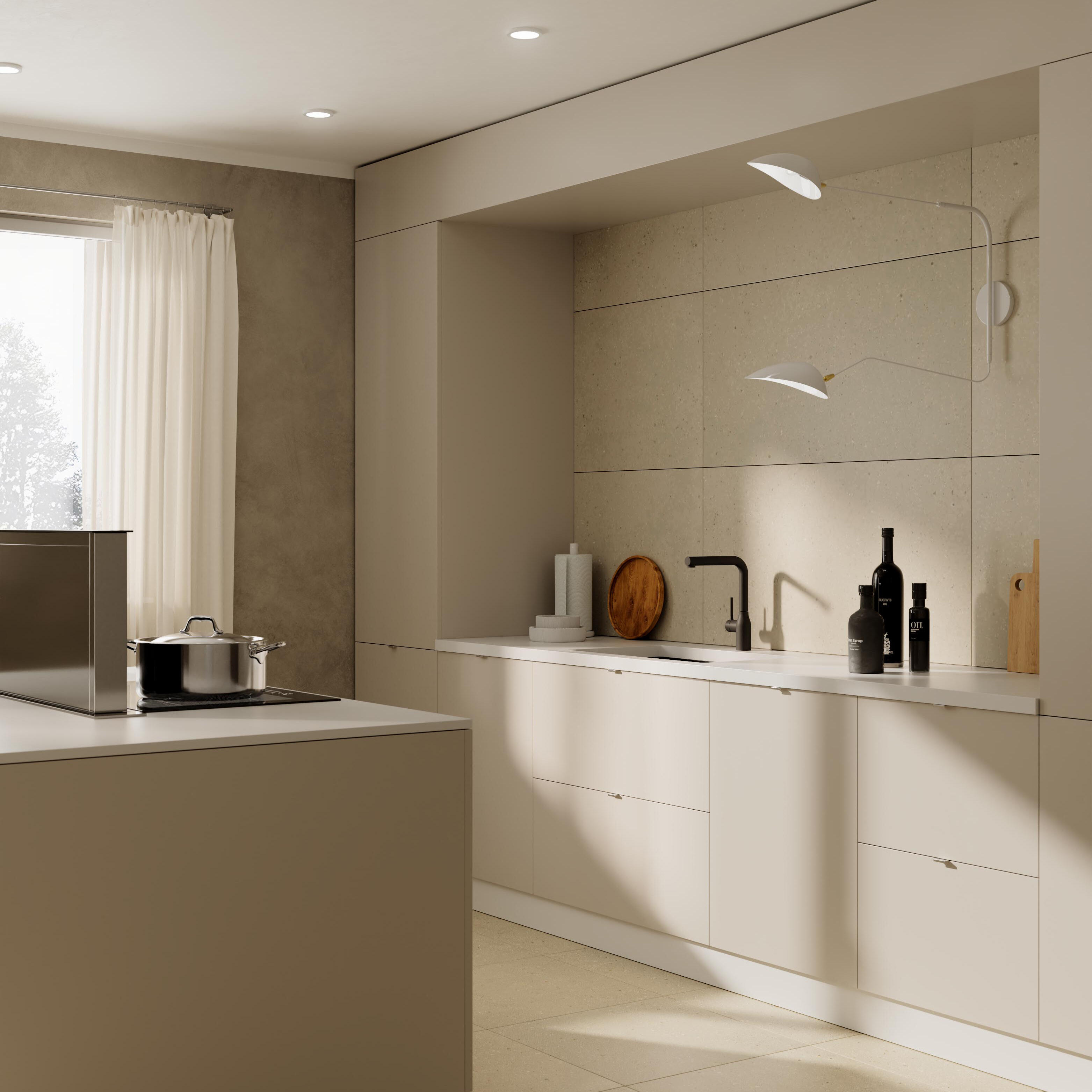 Porta de cozinha Delinia Viena 59.7x76.5cm bege mate - 8