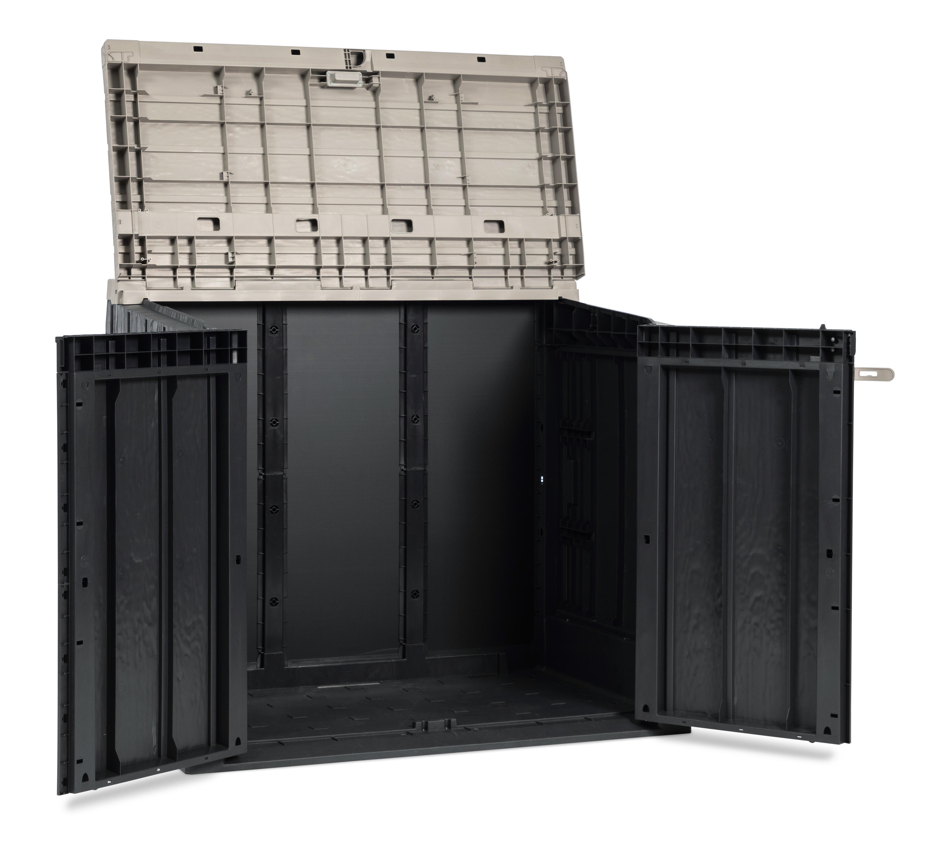 Box portattrezzi in polipropilene TOOMAX STORA WAY 087 L 129.5 x P 74.5 x H 111 cm Grigio/Antracite - 12