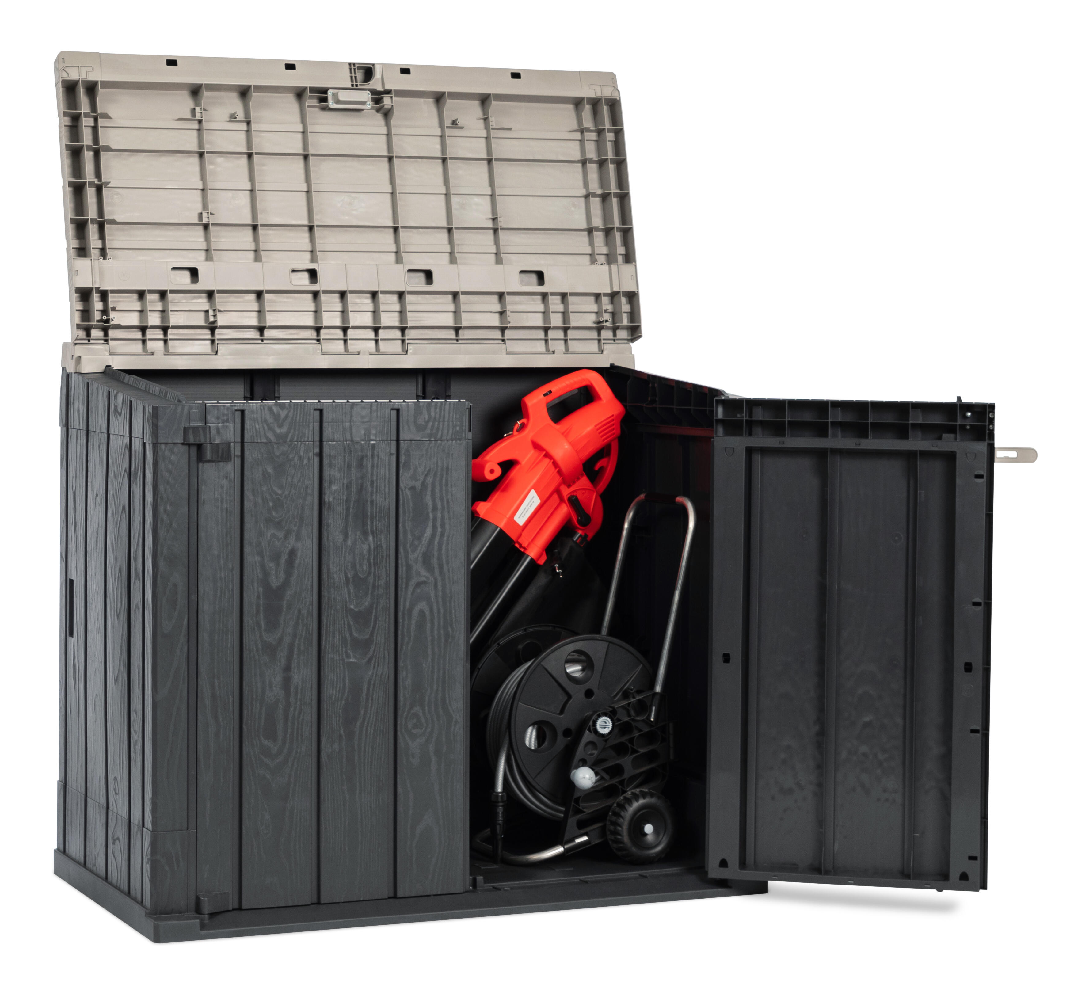 Box portattrezzi in polipropilene TOOMAX STORA WAY 087 L 129.5 x P 74.5 x H 111 cm Grigio/Antracite - 11