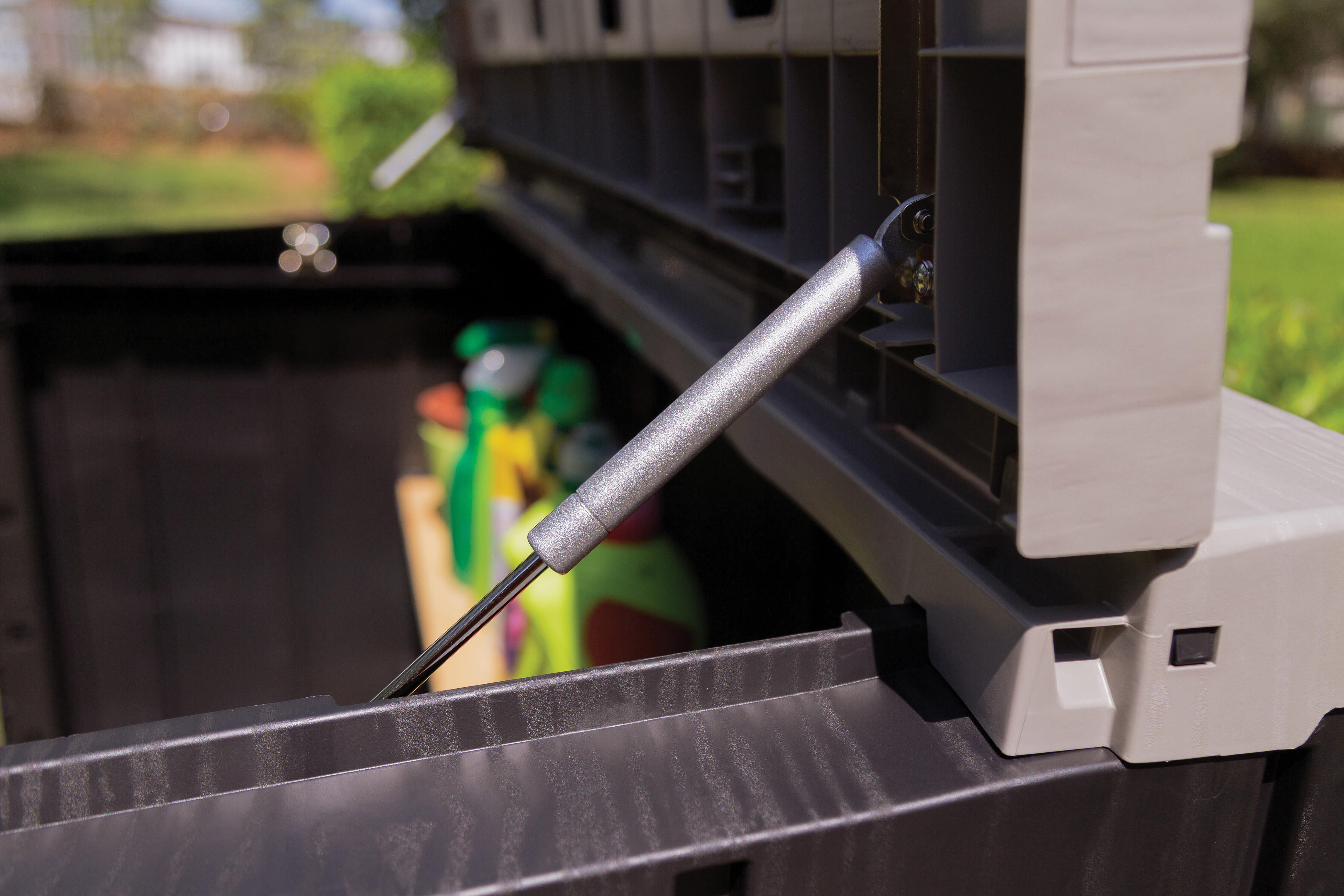 Box portattrezzi in polipropilene TOOMAX STORA WAY 087 L 129.5 x P 74.5 x H 111 cm Grigio/Antracite - 5