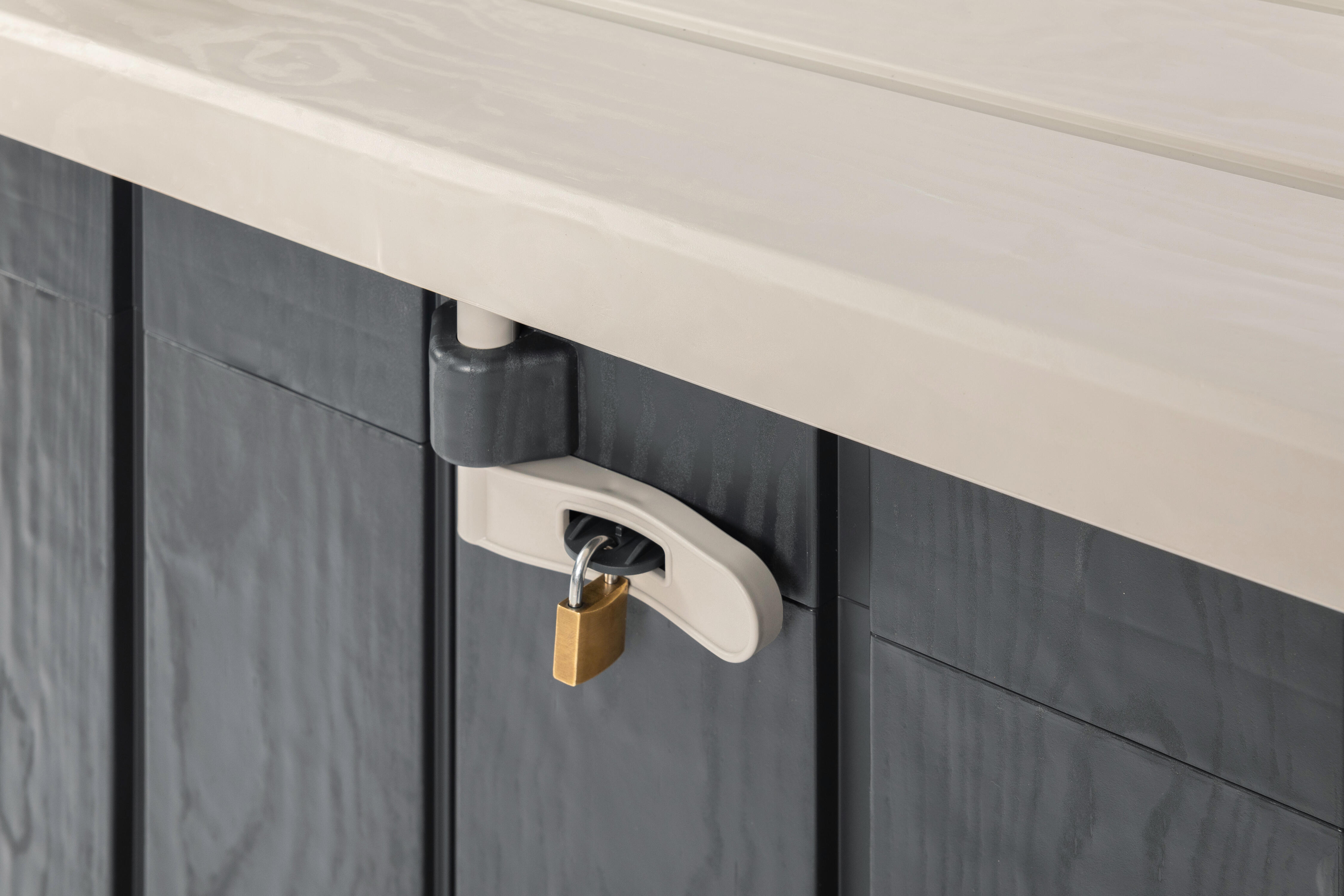 Box portattrezzi in polipropilene TOOMAX STORA WAY 087 L 129.5 x P 74.5 x H 111 cm Grigio/Antracite - 4