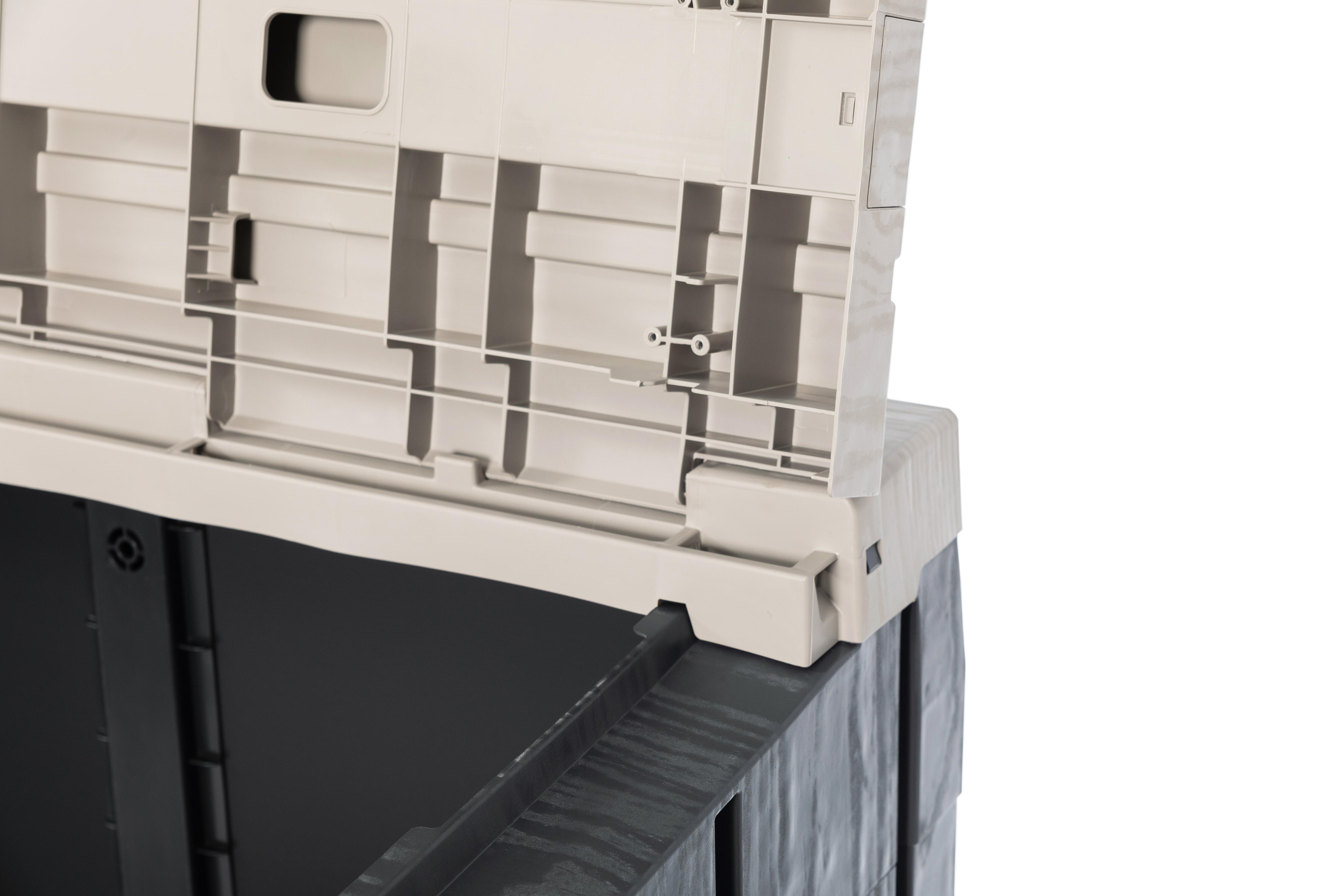 Box portattrezzi in polipropilene TOOMAX STORA WAY 087 L 129.5 x P 74.5 x H 111 cm Grigio/Antracite - 2