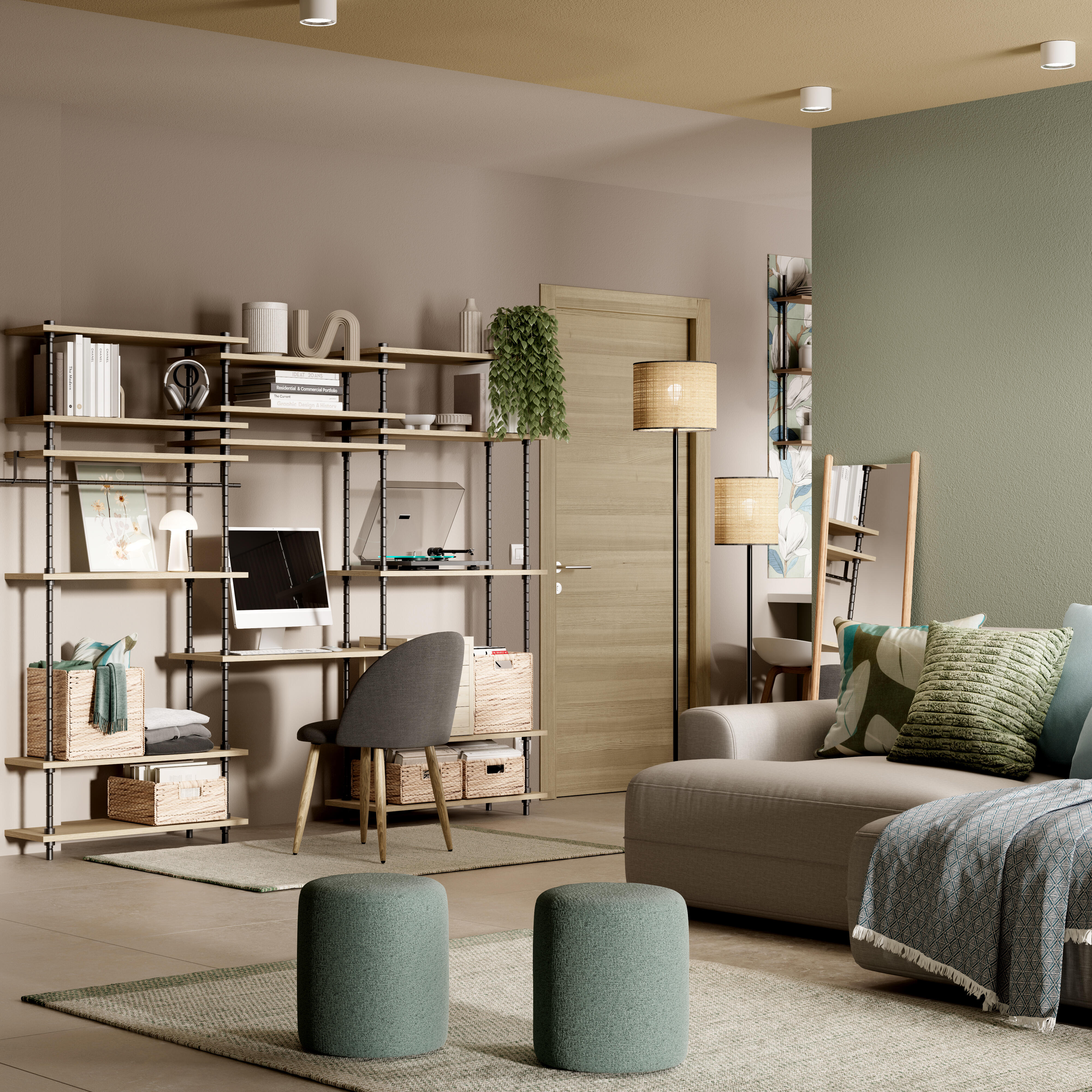 Cuscino INSPIRE Teona multicolore 45 x 45 cm - 6