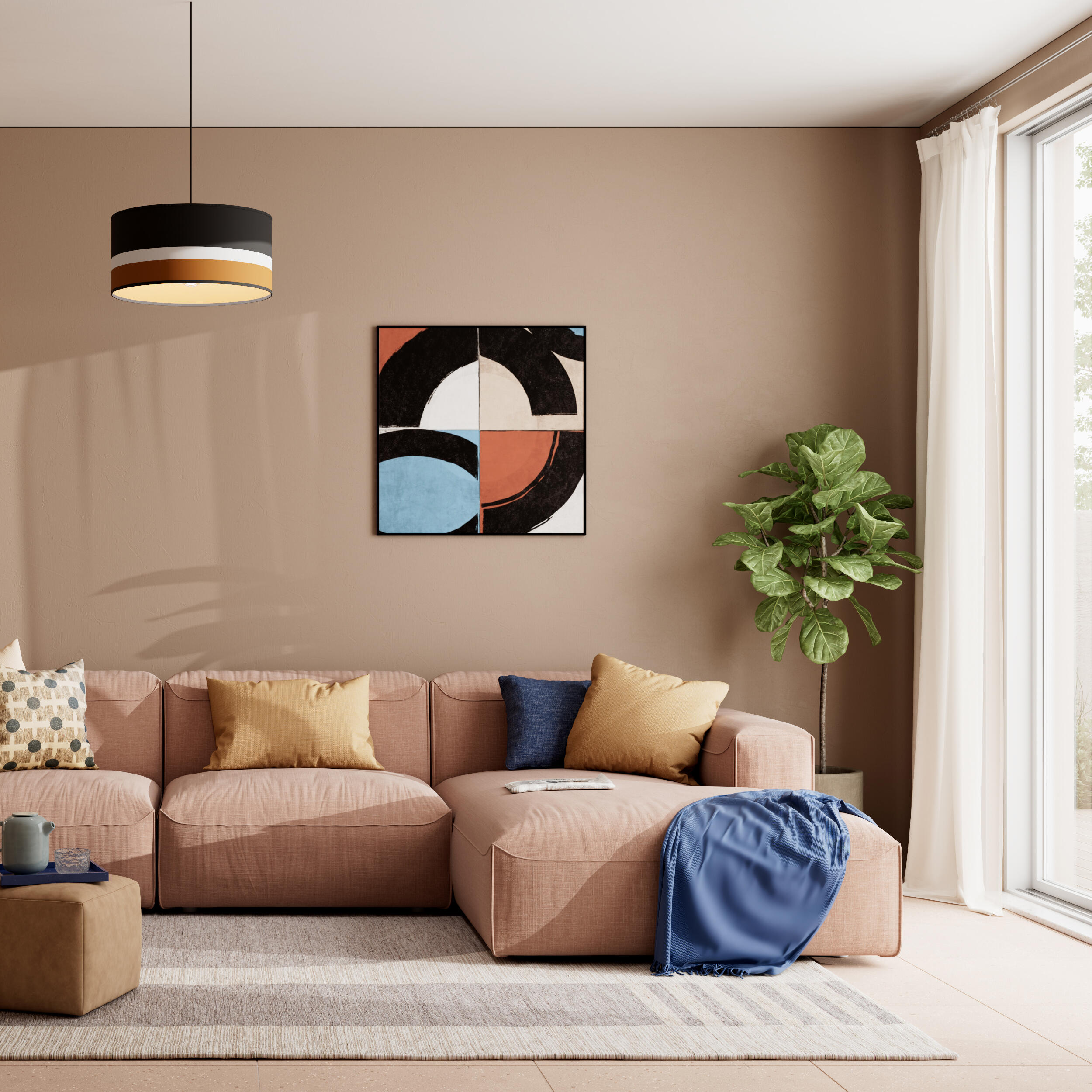 Cortinado fita e/ou presilha Elara 200x280cm paper Inspire - 3