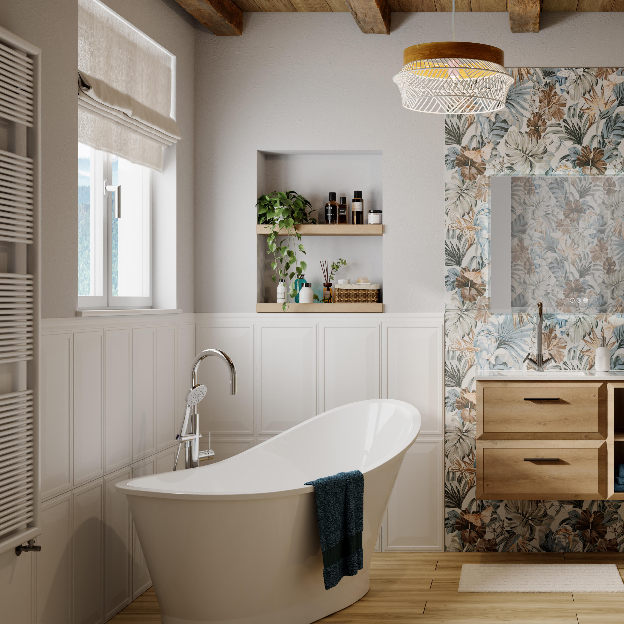 Pavimento vinílico SPC click flutuante Zaragoza intenso extremo Artens 5,5 mm com base NAT340 - 3