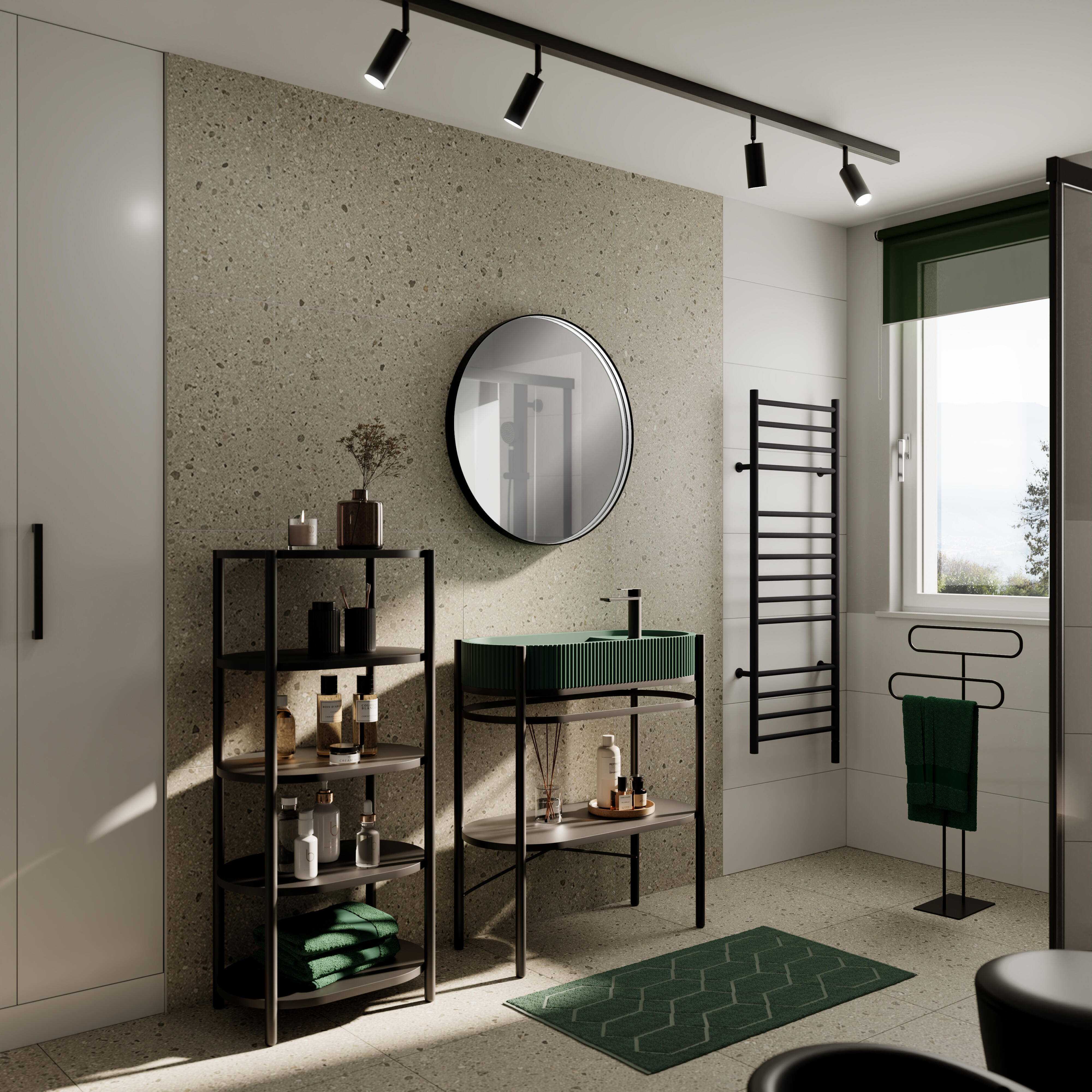 Grifo de lavabo SENSEA Neo monomando negro mate. Apertura en frío. Latón - 2