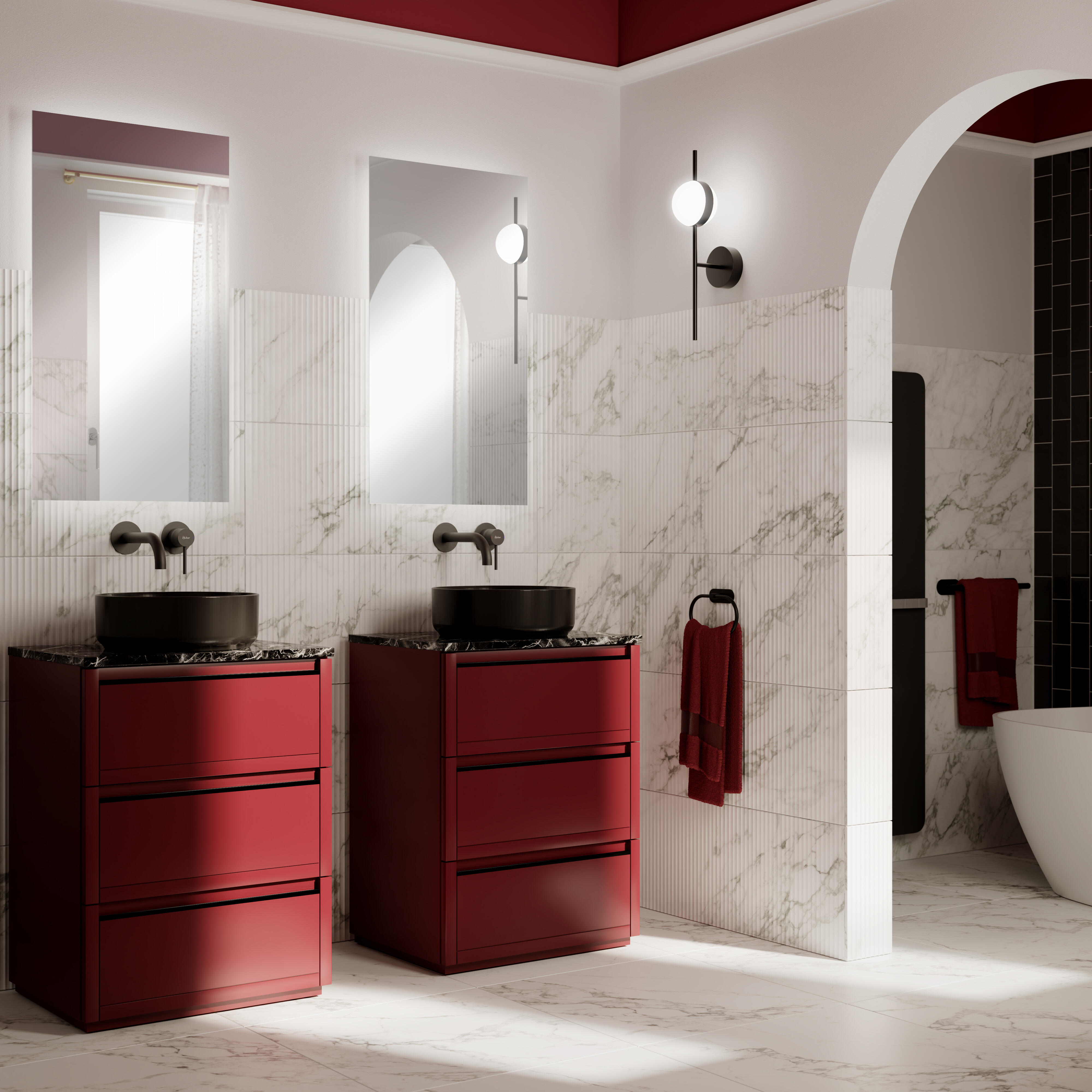 Toalheiro de parede OREA INOX 40CM PRETO - 3