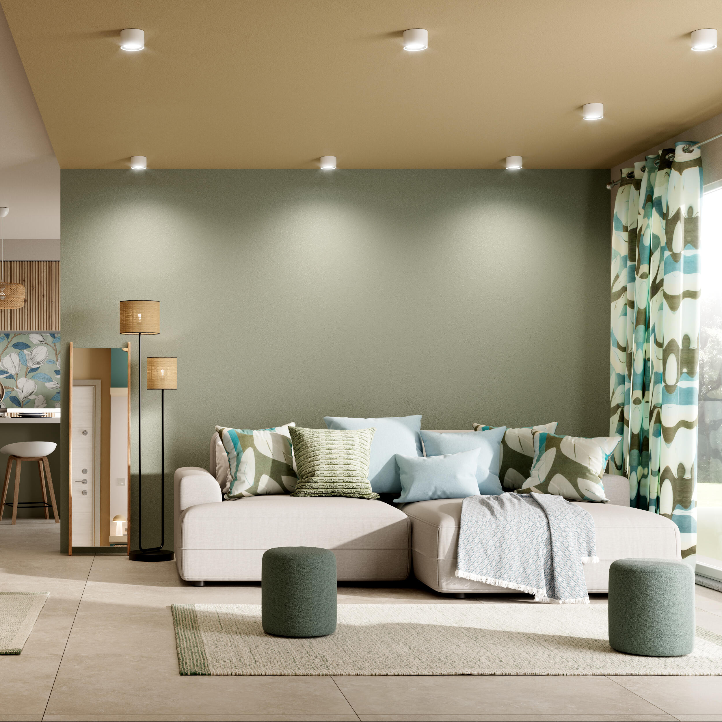 Fronha Almofada Danae Celadon 45X45cm Inspire - 10