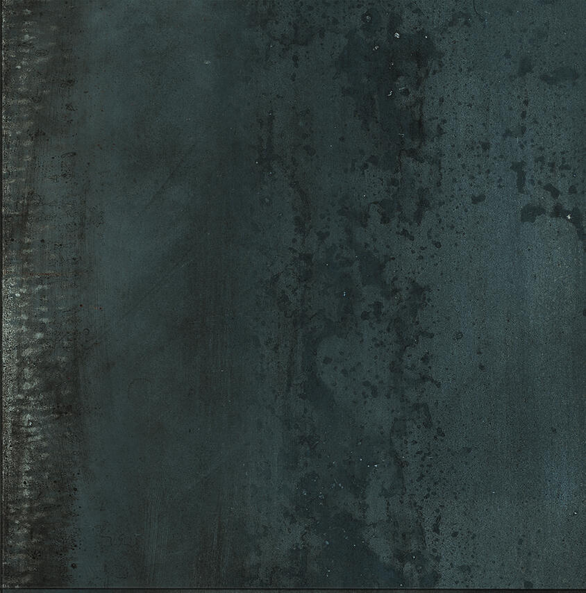 Piastrella da pavimento interno 60 x 60 cm Sp. 9 mm rettificato Lamiera in gres porcellanato verde e nero opaco traffico medio forte (pei 3/5) R9 1.44 mq - 2