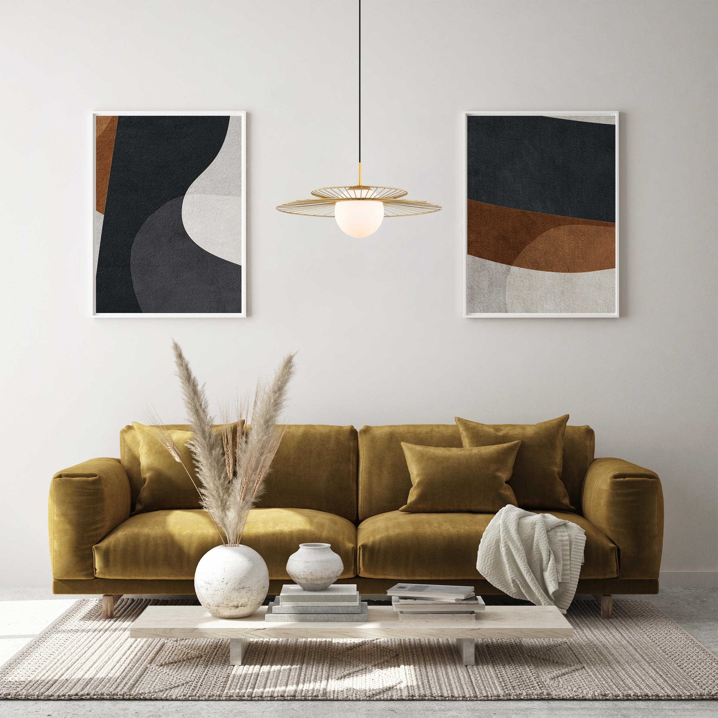 Lampa wisząca Sarah złota E27 Italux - 2